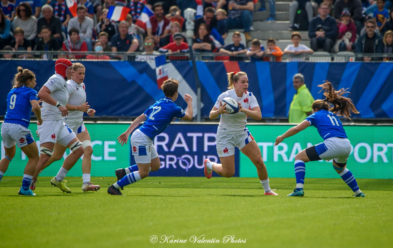  Équipe de France de rugby à XV - Nazionale di rugby a 15 dell'Italia - Rugby - France (39) vs Italie (6) - 6N fém. (#FranceVsItalie6Nfem2022) Photo by: Karine Valentin | Siuxy Sports 2022-03-27