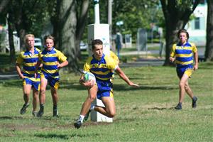 On this play, Abbott started running from his own in-goal, scoring a try