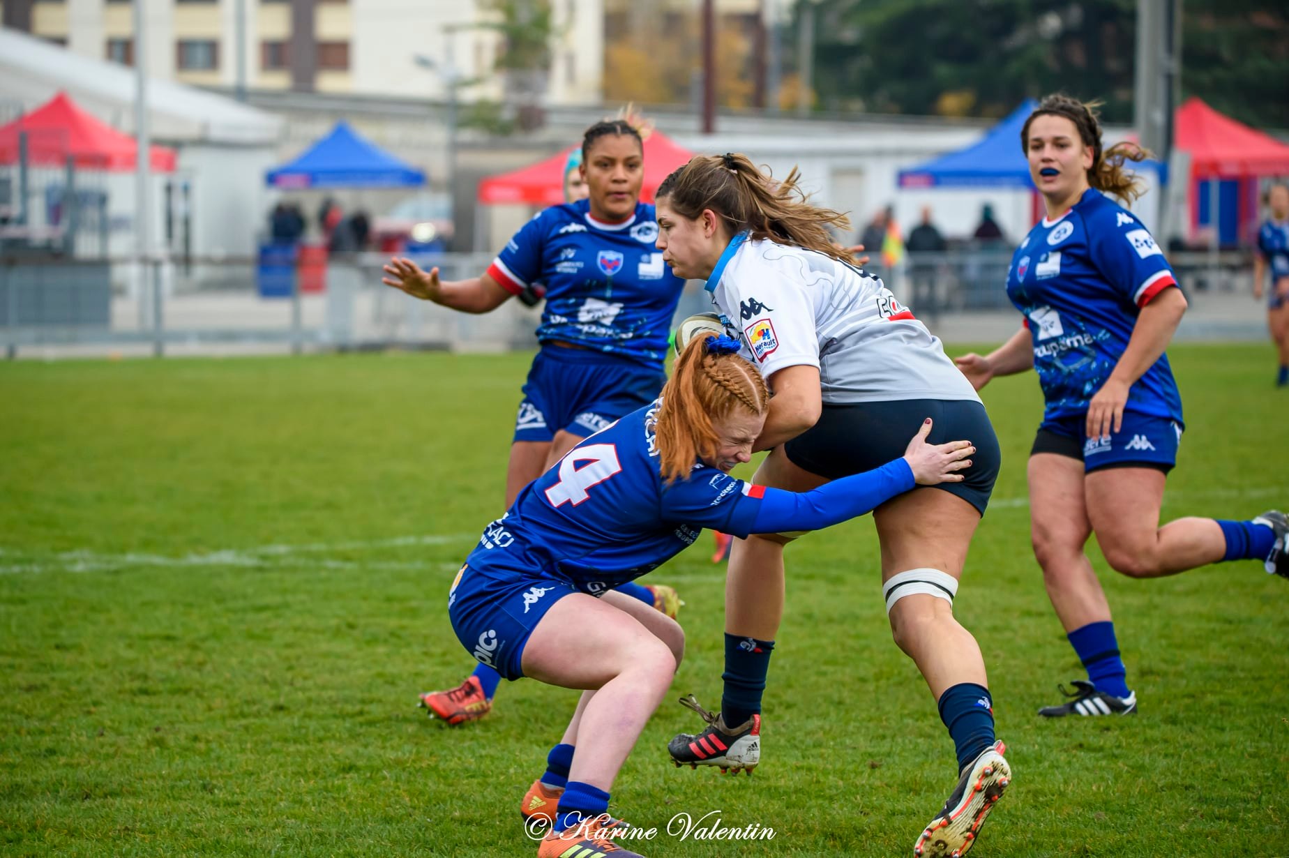Lorette JACQUOT - Ambre MWAYEMBE -  FC Grenoble Rugby - Montpellier Hérault Rugby - Rugby -  (#GrenobleVsMontpellier2021NovD) Photo by: Karine Valentin | Siuxy Sports 2021-11-21
