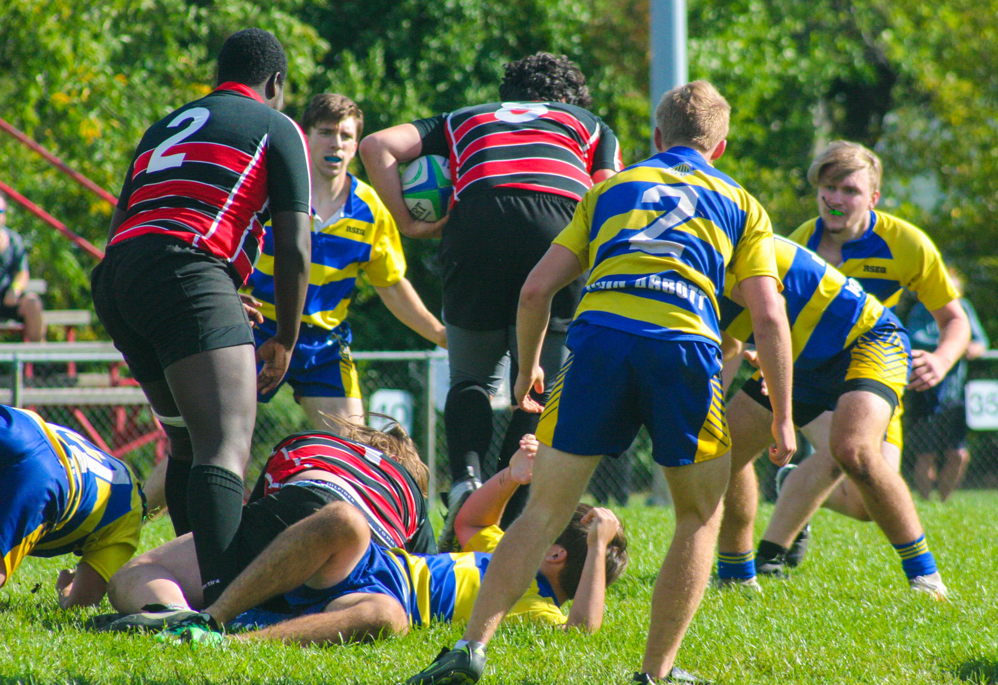 Nicolo MARSALA - Christopher WEBLEY -  Cégep Vanier - College John Abbott - Rugby -  (#VanierVsJACm2021) Photo by:  | Siuxy Sports 2021-09-26