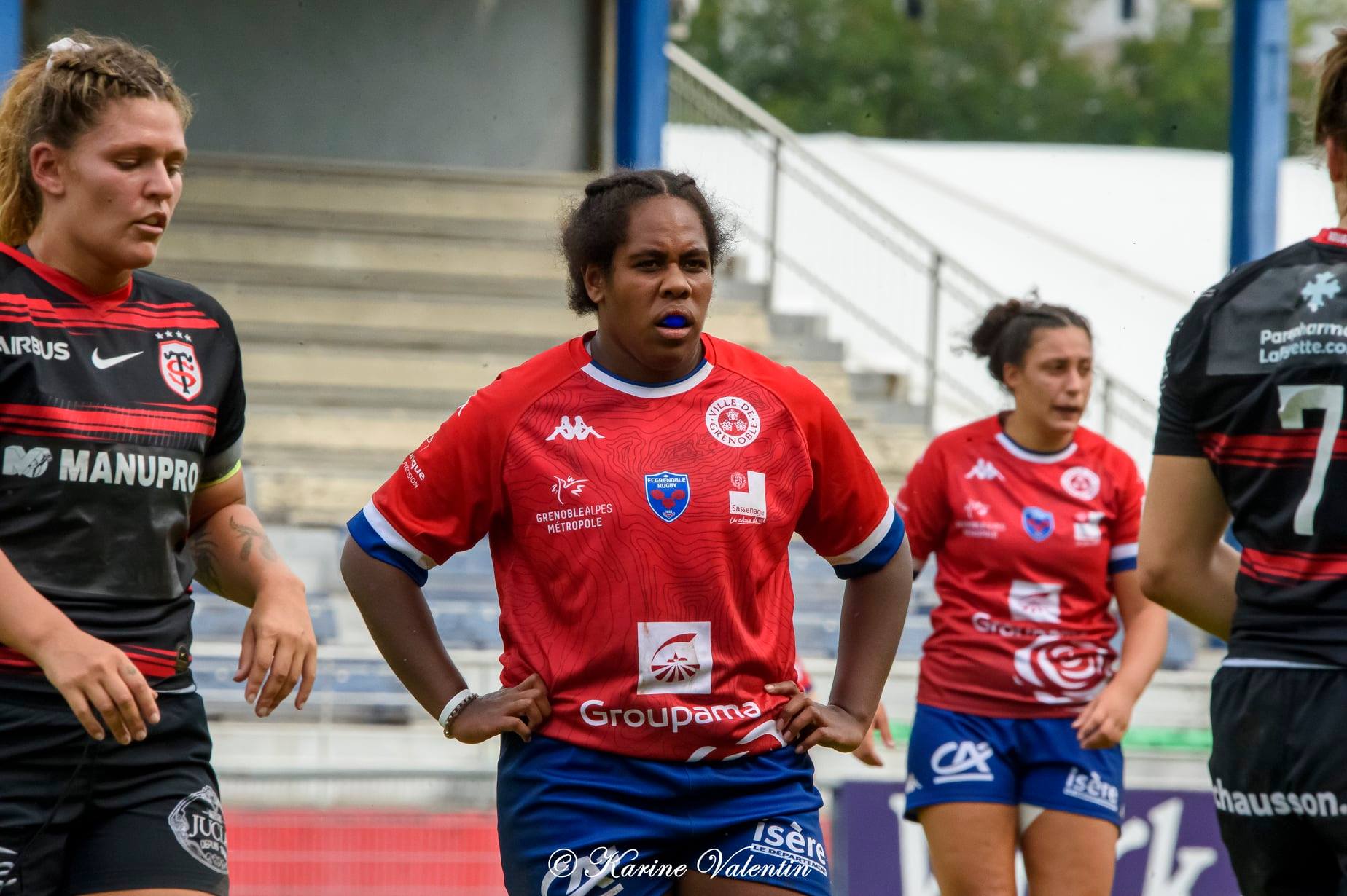 Makarita BALEINAGODO - Sana LAGRANDEUR -  FC Grenoble Rugby - Stade Toulousain - Rugby - FC Grenoble VS Toulouse (#GrenobleVsToulouse2021sep) Photo by: Karine Valentin | Siuxy Sports 2021-09-26