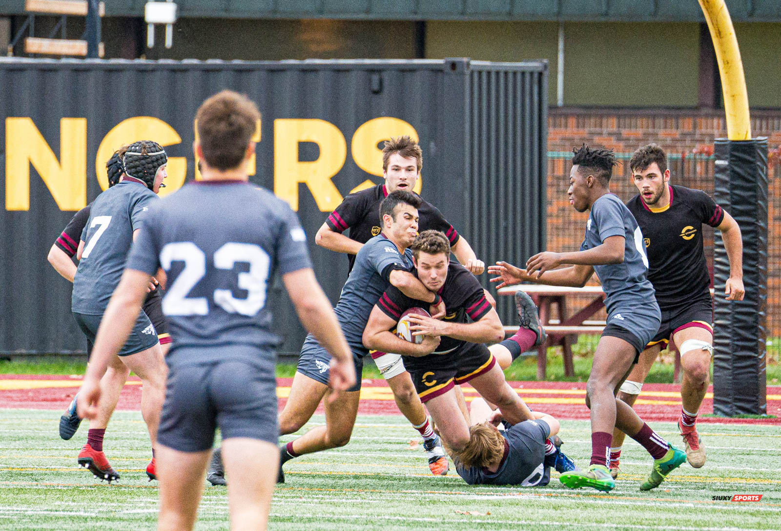 Thomas ARTMANN - Simba GUMBO - Aidan MCMULLAN - Cameron POUW -  Université Concordia - Université Ottawa - Rugby -  (#ConcordiaVsOttawa2021m) Photo by:  | Siuxy Sports 2021-10-30