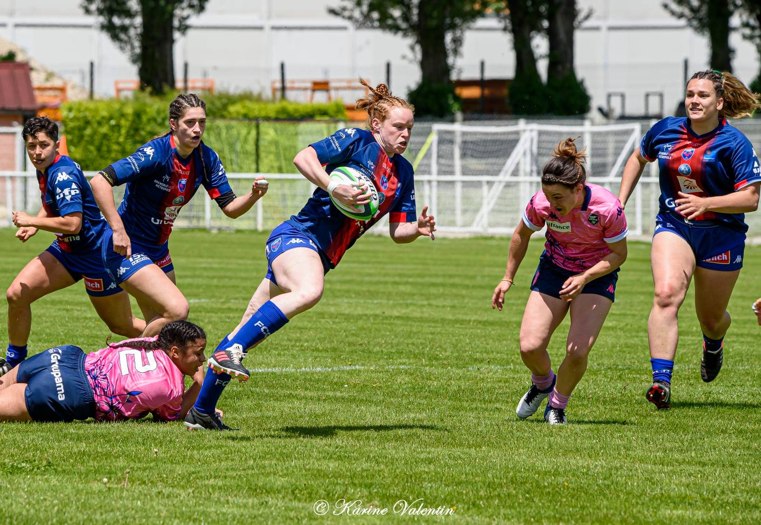 Estelle CARPENTIER - Emma GALLAGHER - Lorette JACQUOT -  FC Grenoble Rugby - Stade Français - Rugby -  (#GrenobleVsStdFrancais2021) Photo by: Karine Valentin | Siuxy Sports 2021-05-23