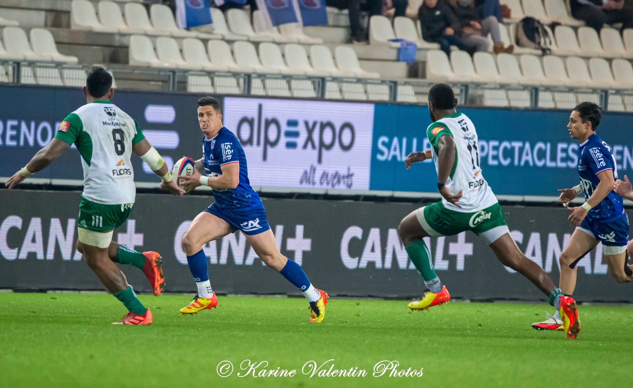 Adrien SEGURET -  FC Grenoble Rugby - US Montauban - Rugby - FC Grenoble (22) vs (21) US Montauban - 2022  (#FCGvsUSM2022avr) Photo by: Karine Valentin | Siuxy Sports 2022-04-08