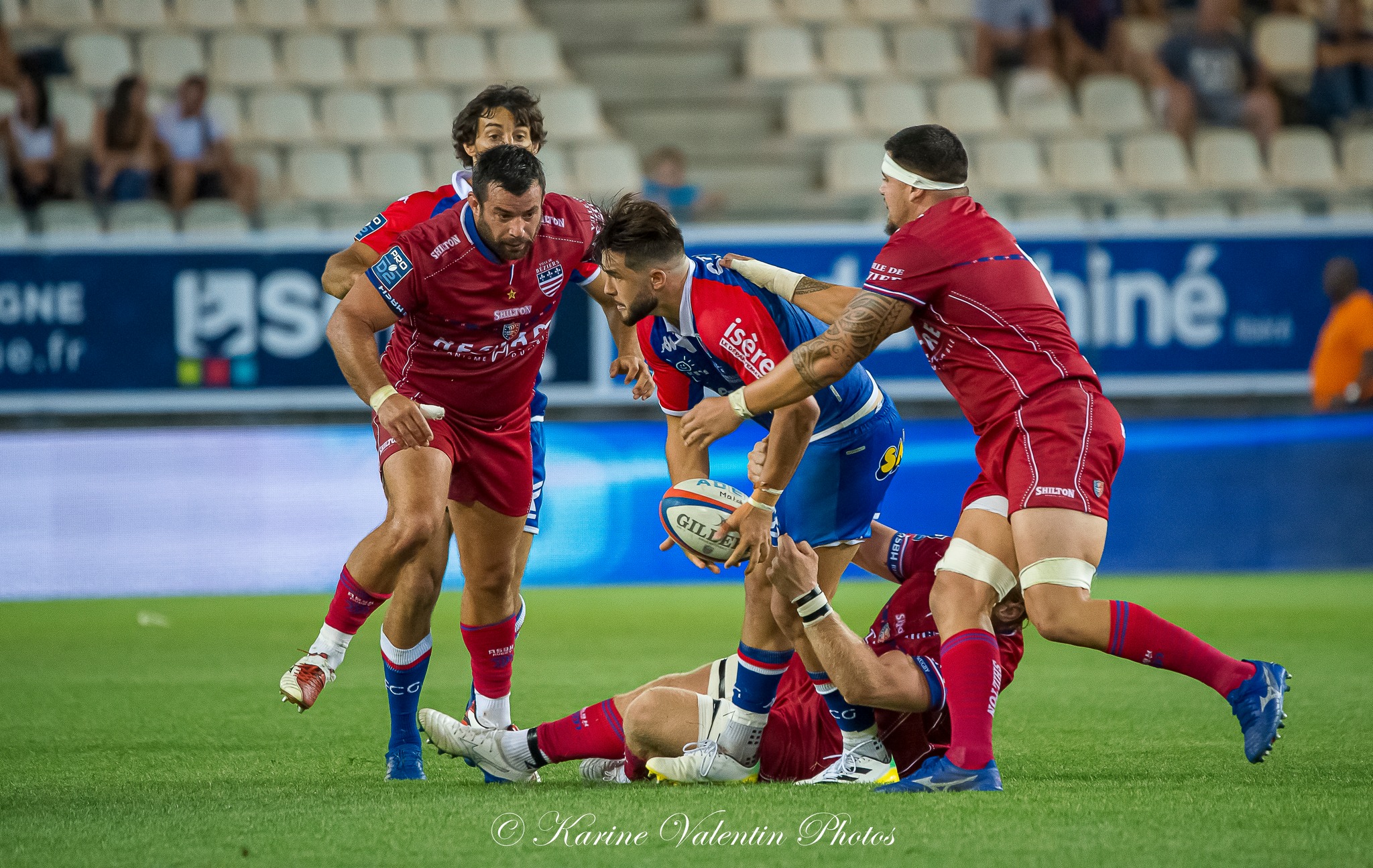  FC Grenoble Rugby - AS Béziers Hérault - Rugby - FC GRENOBLE RUGBY (19) VS (15) AS BÉZIERS HÉRAULT (#FCGvsASBHaou2022) Photo by: Karine Valentin | Siuxy Sports 2022-08-26