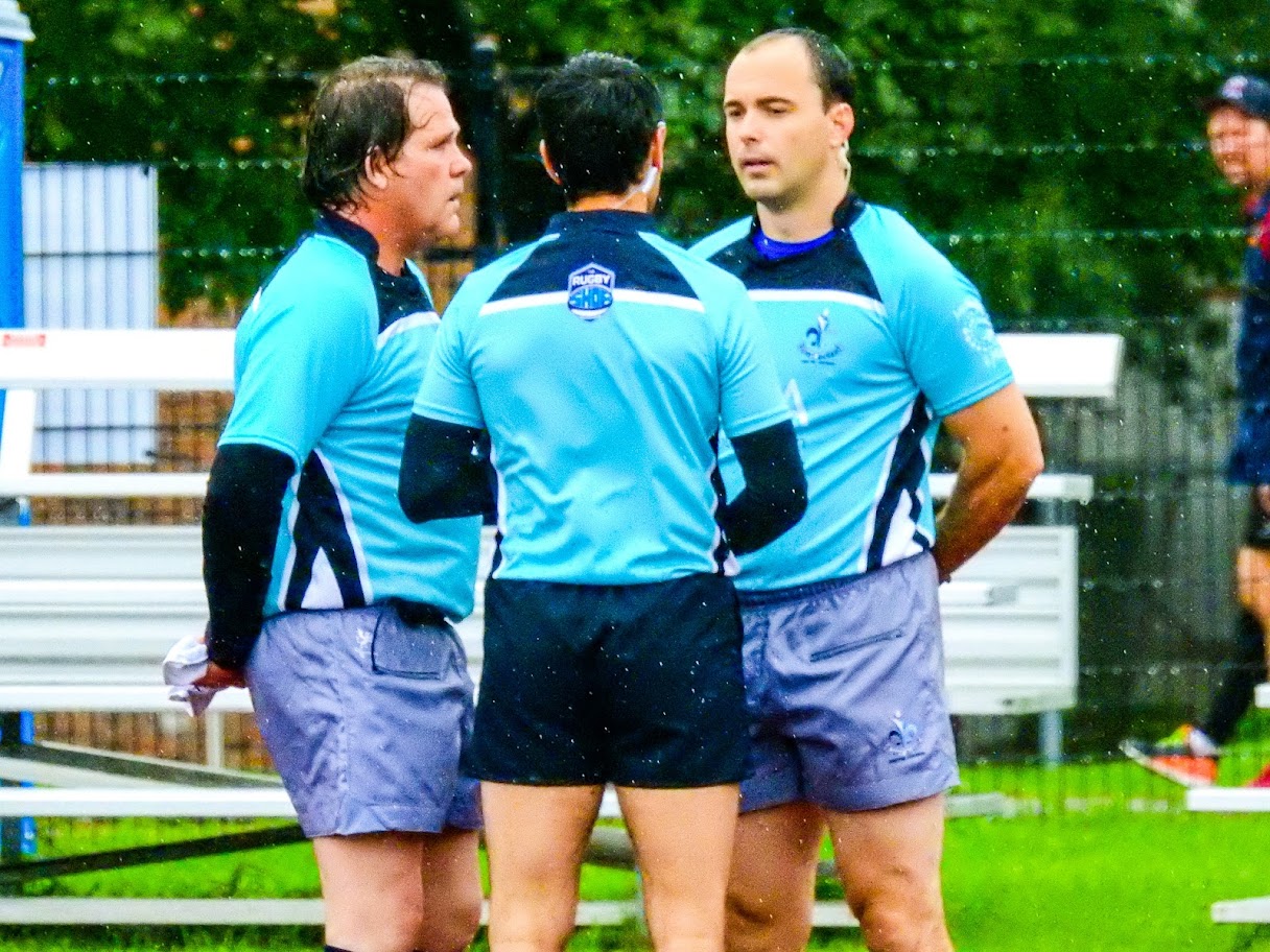 Jean-Louis BERTHET - Christopher MICHELETTI - Danny O'SHEA -   -  - Rugby - Referees @ Concordia vs McGill () Photo by:  | Siuxy Sports 2021-10-04