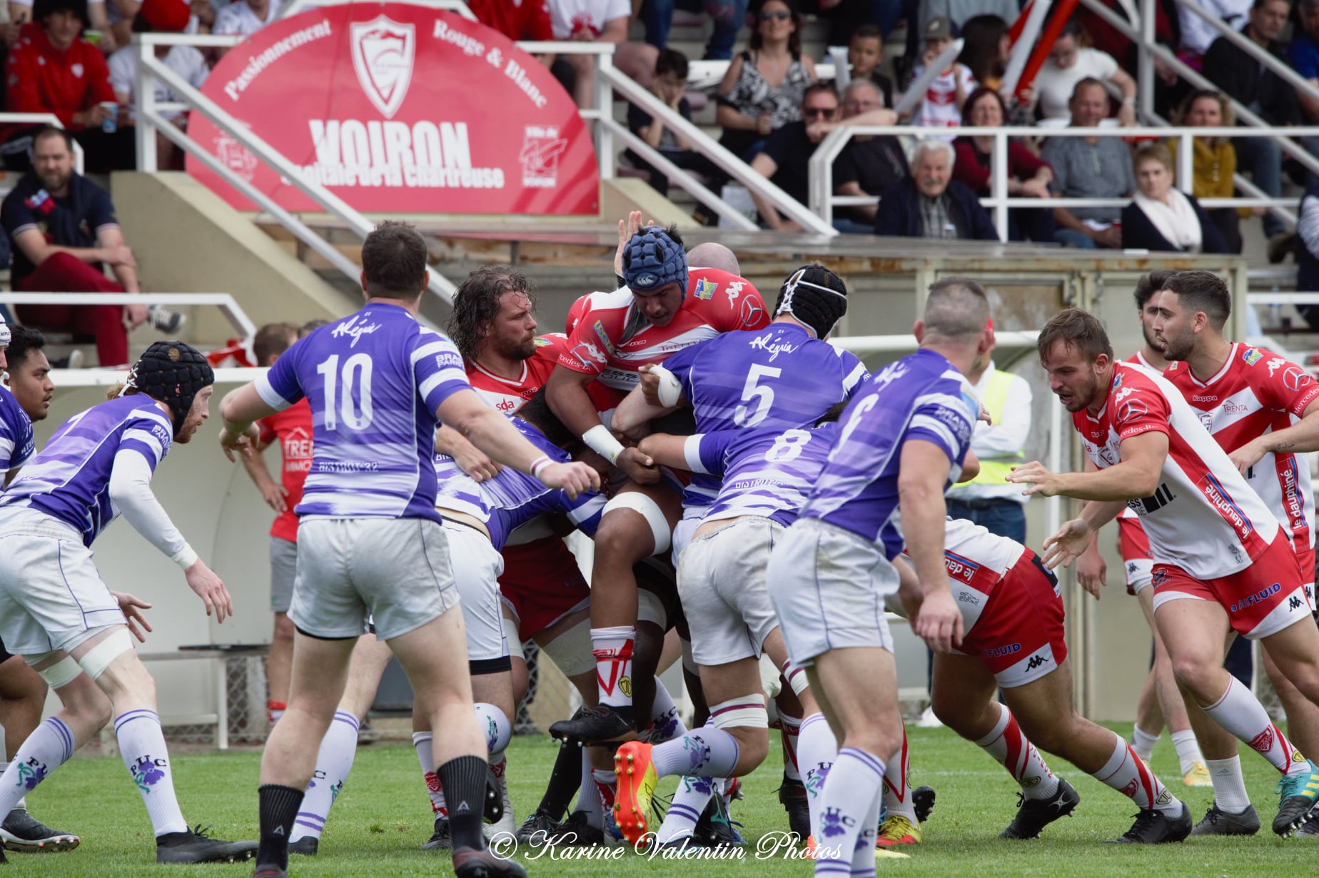  Stade Olympique Voironnais - Paris Université Club - Rugby - SOV (12) vs (47) PUC (#SOVPUC2022) Photo by: Karine Valentin | Siuxy Sports 2022-05-08