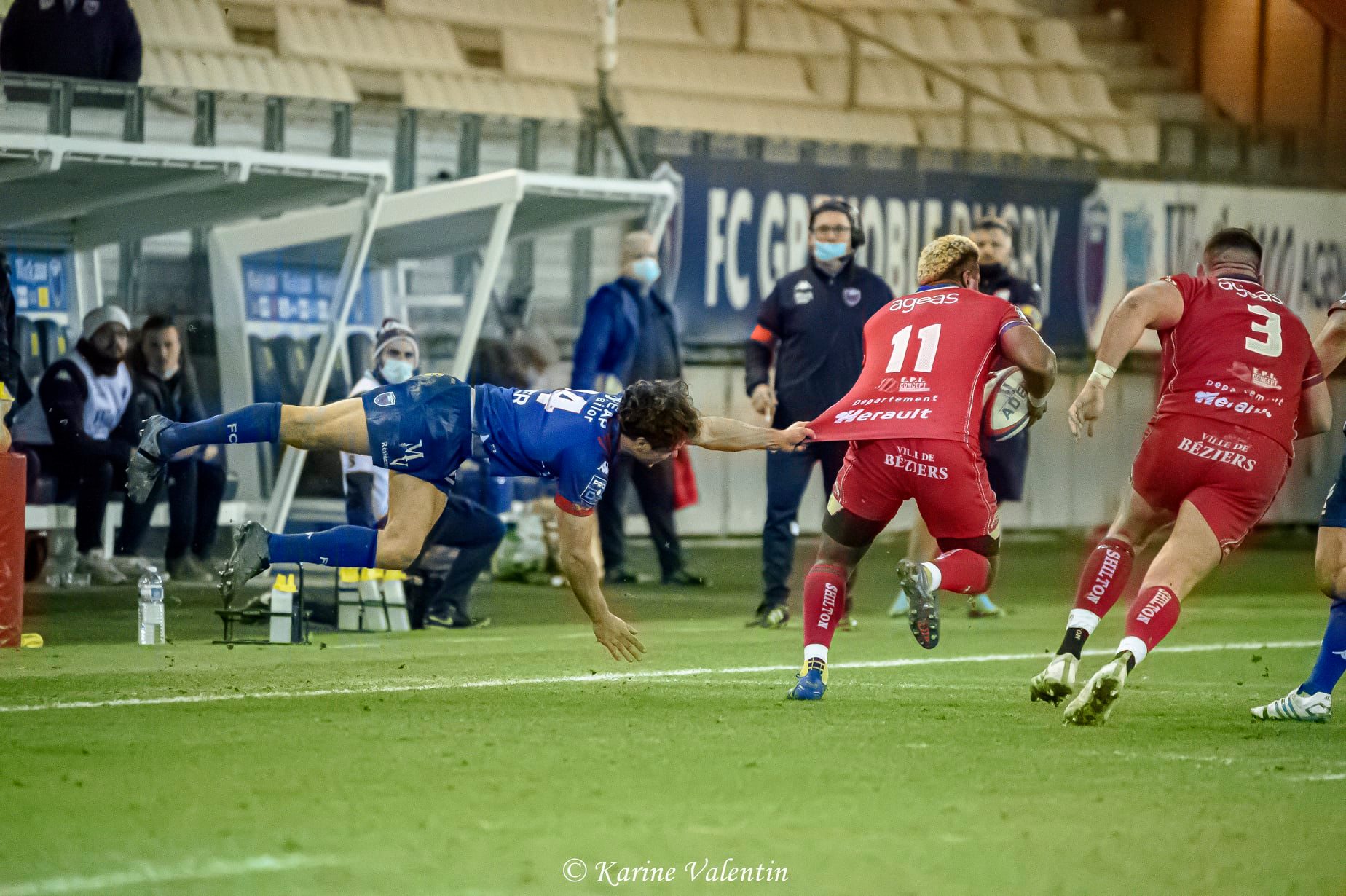  FC Grenoble Rugby - AS Béziers Hérault - Rugby - FC Grenoble VS ASBH (#GrenobleASBH2021jan) Photo by: Karine Valentin | Siuxy Sports 2021-01-29