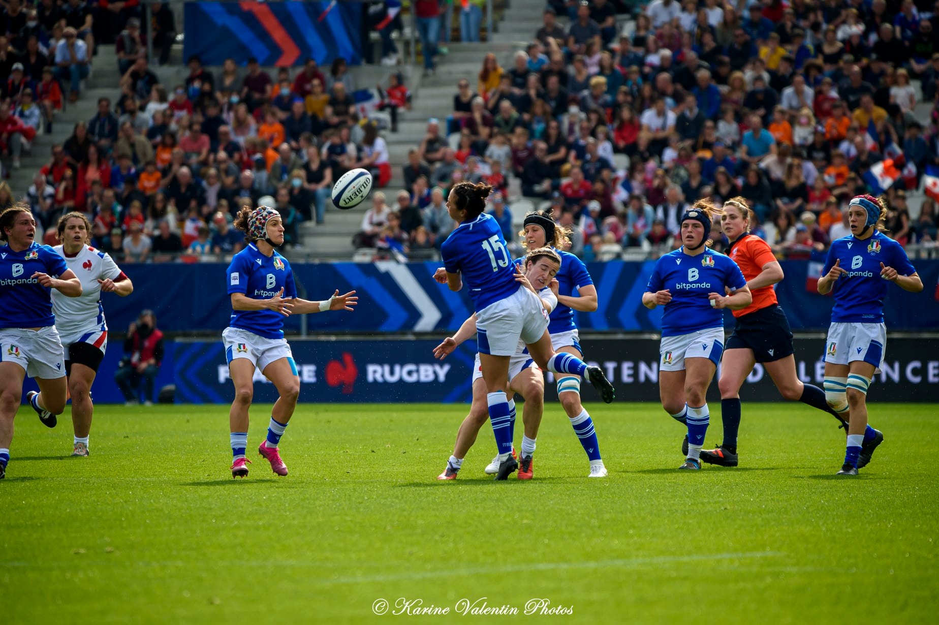  Équipe de France de rugby à XV - Nazionale di rugby a 15 dell'Italia - Rugby - France (39) vs Italie (6) - 6N fém. (#FranceVsItalie6Nfem2022) Photo by: Karine Valentin | Siuxy Sports 2022-03-27