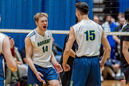 RSEQ - VOLLEYBALL C M D2 SUD-OUEST - TOURNOI 4 - SECTION A - NOMADES (1) VS (2) AIGLES