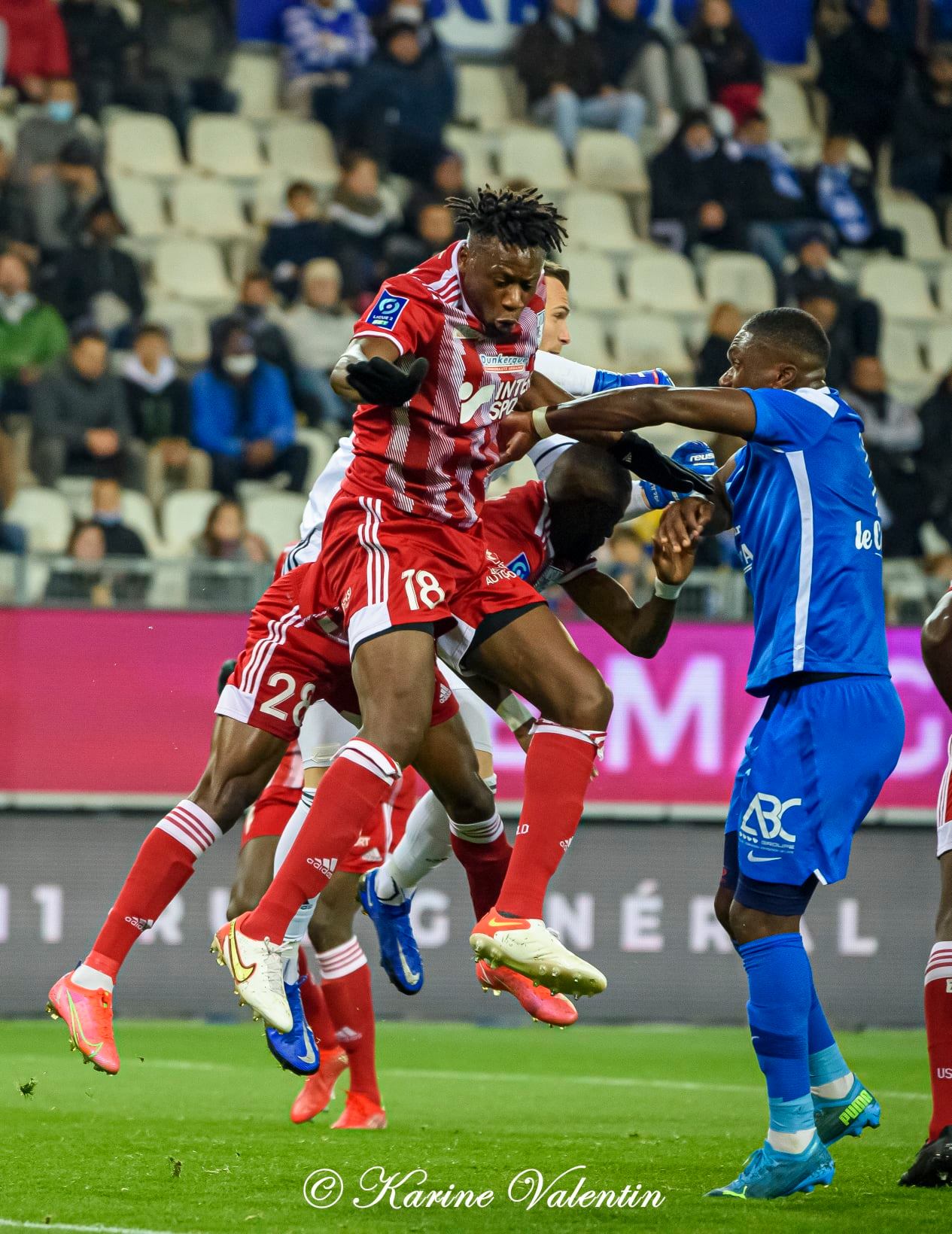 Malik TCHOKOUNTE -  Grenoble Foot 38 - US du Littoral de Dunkerque - Soccer - GF38 vs USLD (#GF38vsUSLD2021nov) Photo by: Karine Valentin | Siuxy Sports 2021-11-06
