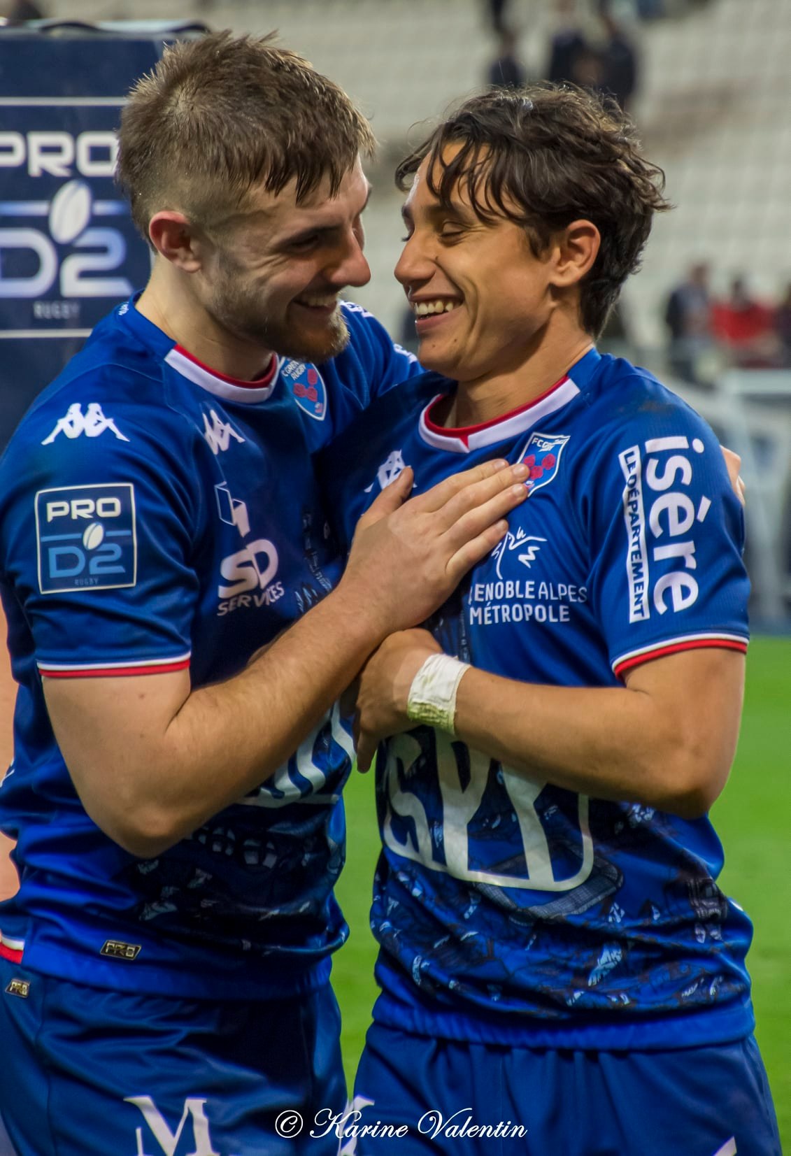 Ange CAPUOZZO - Romain FUSIER -  FC Grenoble Rugby - Stade Aurillacois - Rugby - FC Grenoble Rugby vs Stade Aurillacois - 2022 (#FCGvsSA2022R02) Photo by: Karine Valentin | Siuxy Sports 2022-02-18