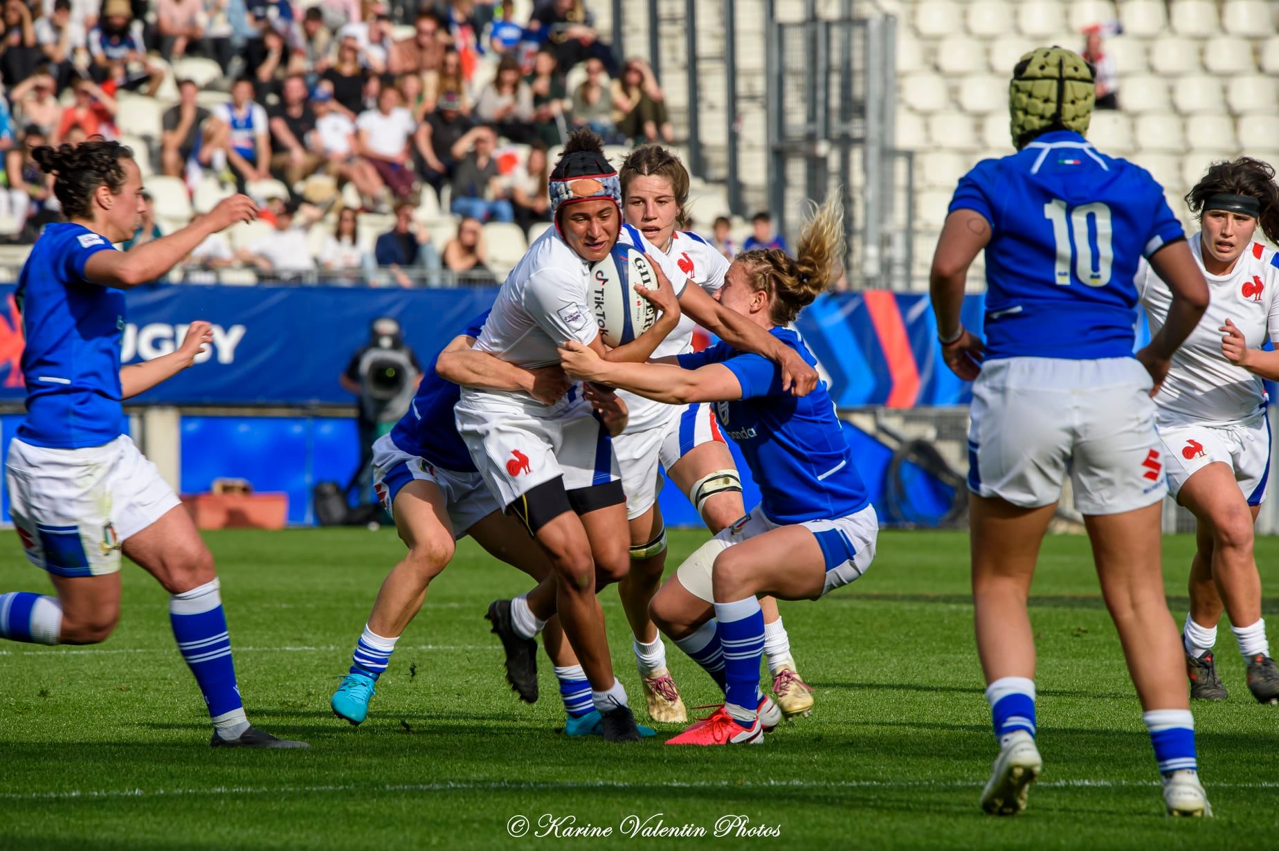  Équipe de France de rugby à XV - Nazionale di rugby a 15 dell'Italia - Rugby - France (39) vs Italie (6) - 6N fém. (#FranceVsItalie6Nfem2022) Photo by: Karine Valentin | Siuxy Sports 2022-03-27