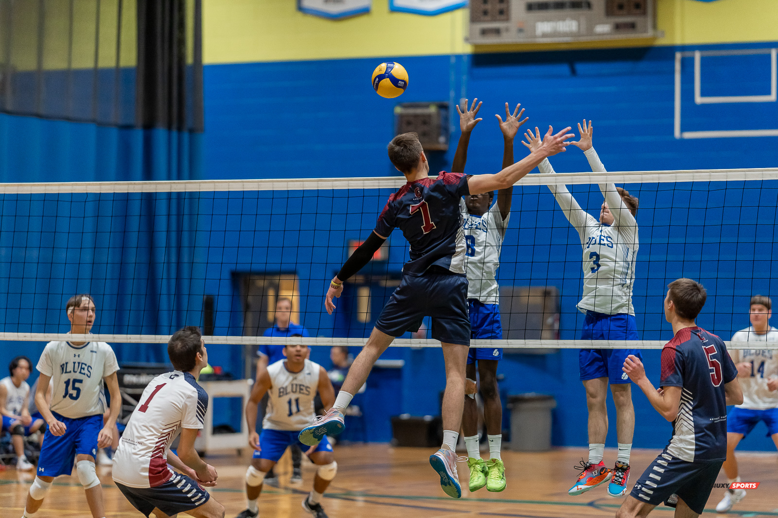  Cégep de l'Abitibi-Témiscamingue - College Dawson - Volleyball - RSEQ - Volleyball C M D2 Sud-Ouest - Tournoi 4 - Section A - Gaillards (2) vs (0) Blues (#RSEQVoll2022ABIDAW) Photo by: Dan Taylor-Morin | Siuxy Sports 2022-12-04
