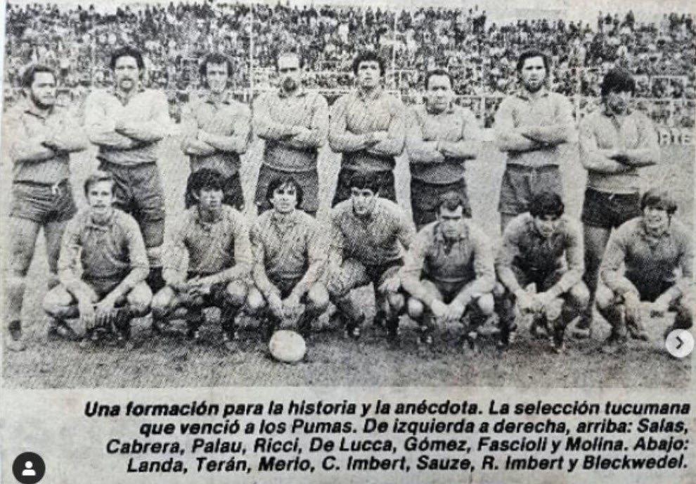  Seleccionado de Tucuman -  - Rugby - Equipo de Tucuman que vencio a los Pumas () Photo by:  | Siuxy Sports 1982-08-01