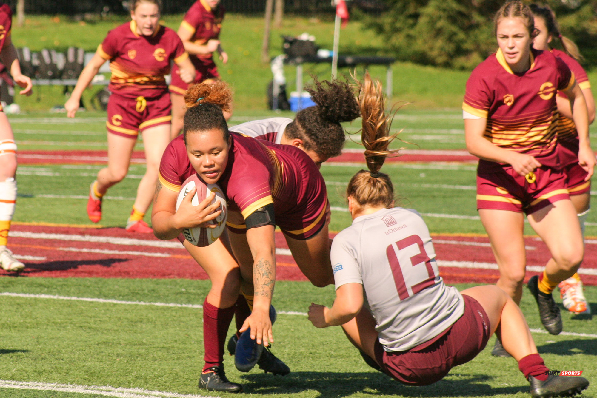 Ambre MAH-FIFI -  Université Concordia - Université Ottawa - Rugby -  (#ConcordiaVsOttawa2021w) Photo by:  | Siuxy Sports 2021-10-17