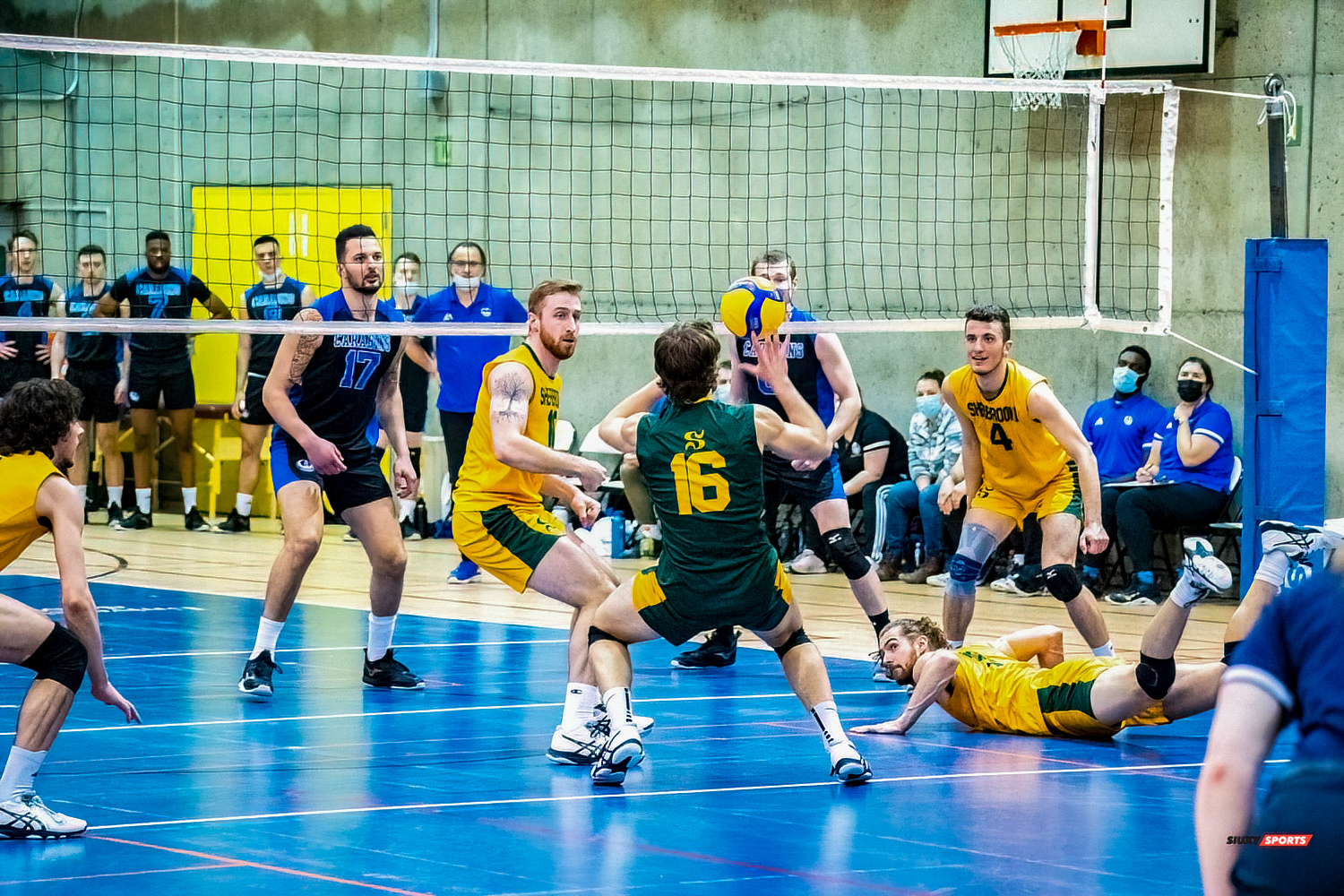 Yoan DAVID - Jonathan PORTELANCE - Guillaume RIVEST - Julien VANIER -   -  - Volleyball -  () Photo by:  | Siuxy Sports 2022-03-19