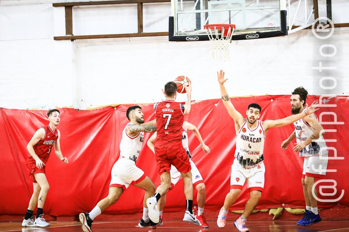 Javier SÁNCHEZ - Román TROVATO - Santiago YASKULKA -  Ramos Mejía Lawn Tennis Club - Centro Deportivo Huracán de San Justo - Basketball - Ramos Mejia Lawn Tenis Club (83) Vs (54) Huracan de San Justo - 2022 - Liga Federal (#RMLTCVSHSJ2022fed) Photo by: Alan Roy Bahamonde | Siuxy Sports 2022-04-12