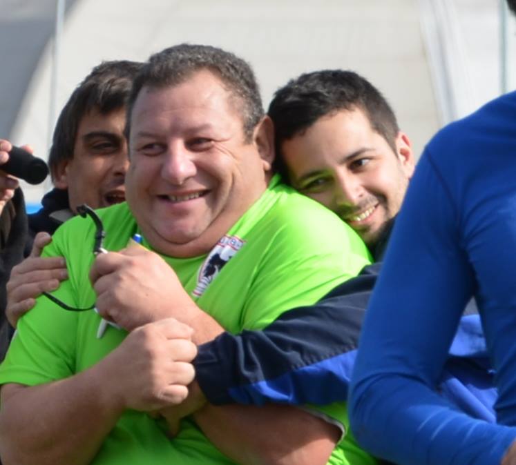 Eduardo BOSSERT - Fabian GUZMAN -   -  - Rugby - Abrazo de try! () Photo by:  | Siuxy Sports 2013-07-20