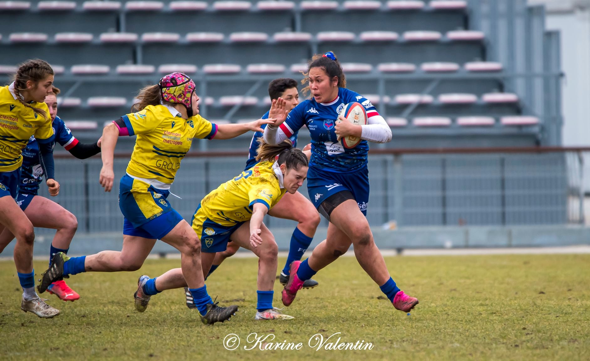 Téani FELEU -  FC Grenoble Rugby - ASM Romagnat rugby féminin - Rugby - Grenoble Amazones vs ASM Romagnat (#FCGVsASMRomagnat2022) Photo by: Karine Valentin | Siuxy Sports 2022-02-06