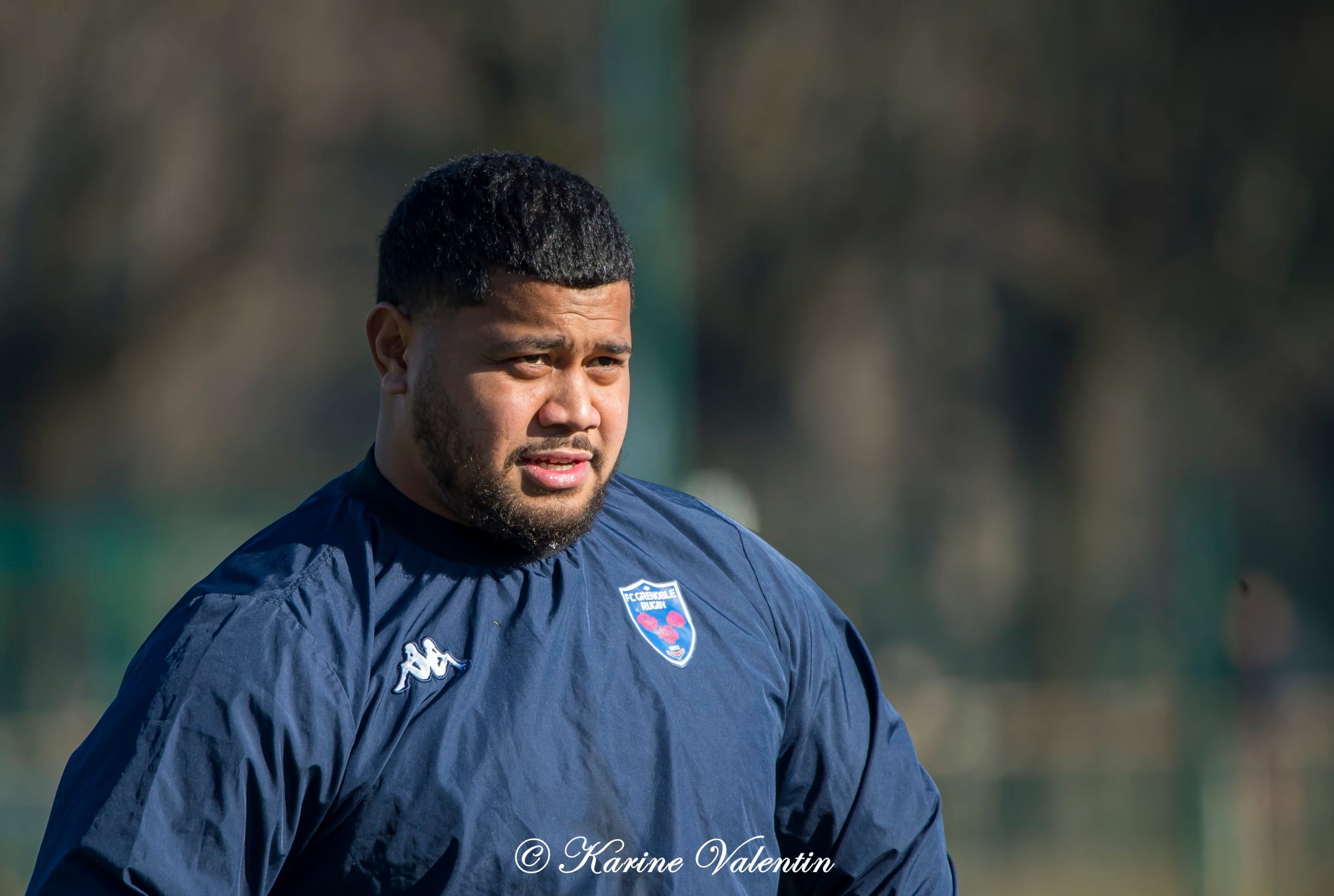 Toma'akino TAUFA -  FC Grenoble Rugby -  - Rugby - Entrainement Rugby (#RFCGrenobleEntr2022jan) Photo by: Karine Valentin | Siuxy Sports 2022-01-25