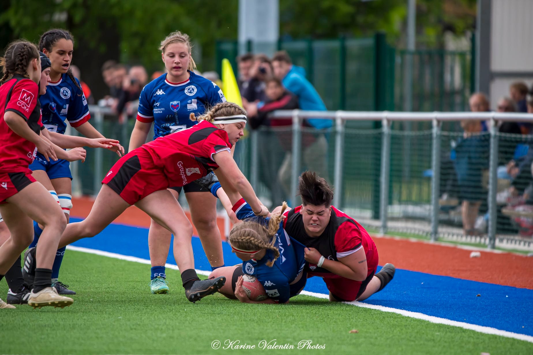  FC Grenoble Rugby - Lyon Olympique Universitaire - Rugby - U18 FCG Amazones (52) vs (0) LOU (#U18AmazonesVsLOU) Photo by: Karine Valentin | Siuxy Sports 2022-04-23