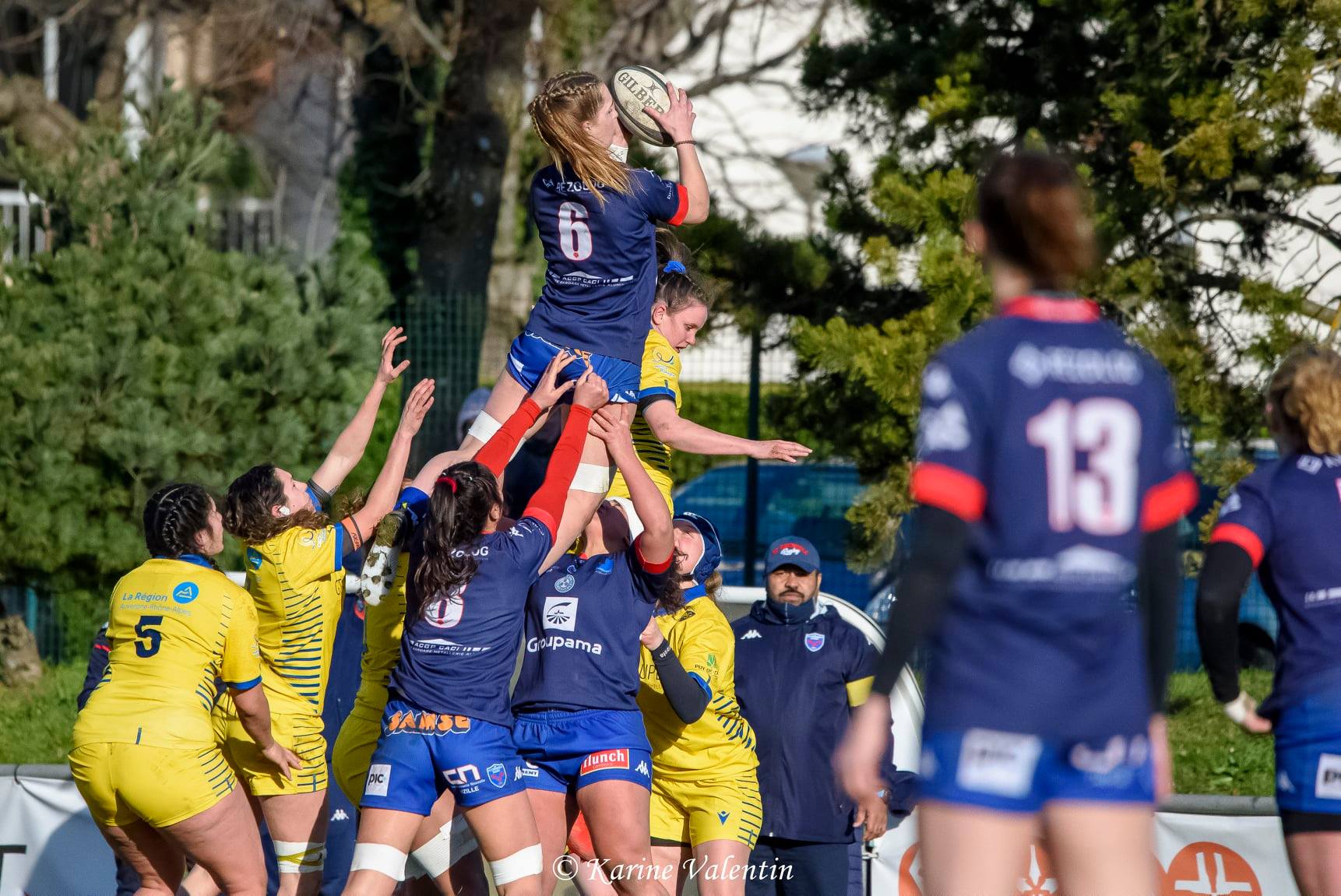  FC Grenoble Rugby - ASM Romagnat rugby féminin - Rugby - FC Grenoble VS ASM Romagnat (#GrenobleVsASMR2021jan) Photo by: Karine Valentin | Siuxy Sports 2021-01-24