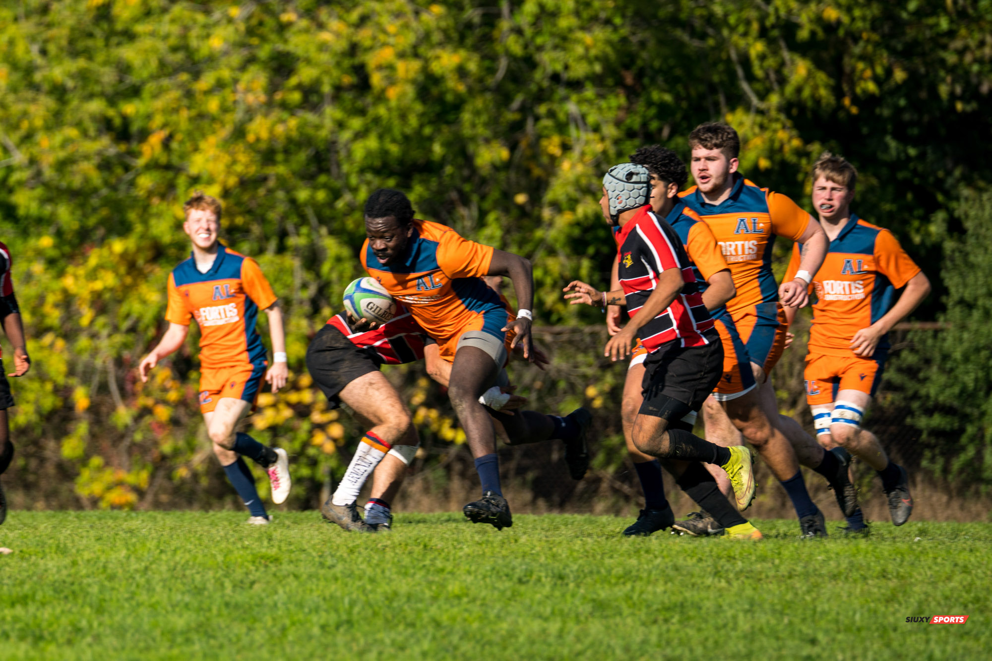 Omar MC FARLANE -  Cégep Vanier - Cégep André Laurendeau - Rugby -  (#VanierVsAL2021M) Photo by:  | Siuxy Sports 2021-10-24