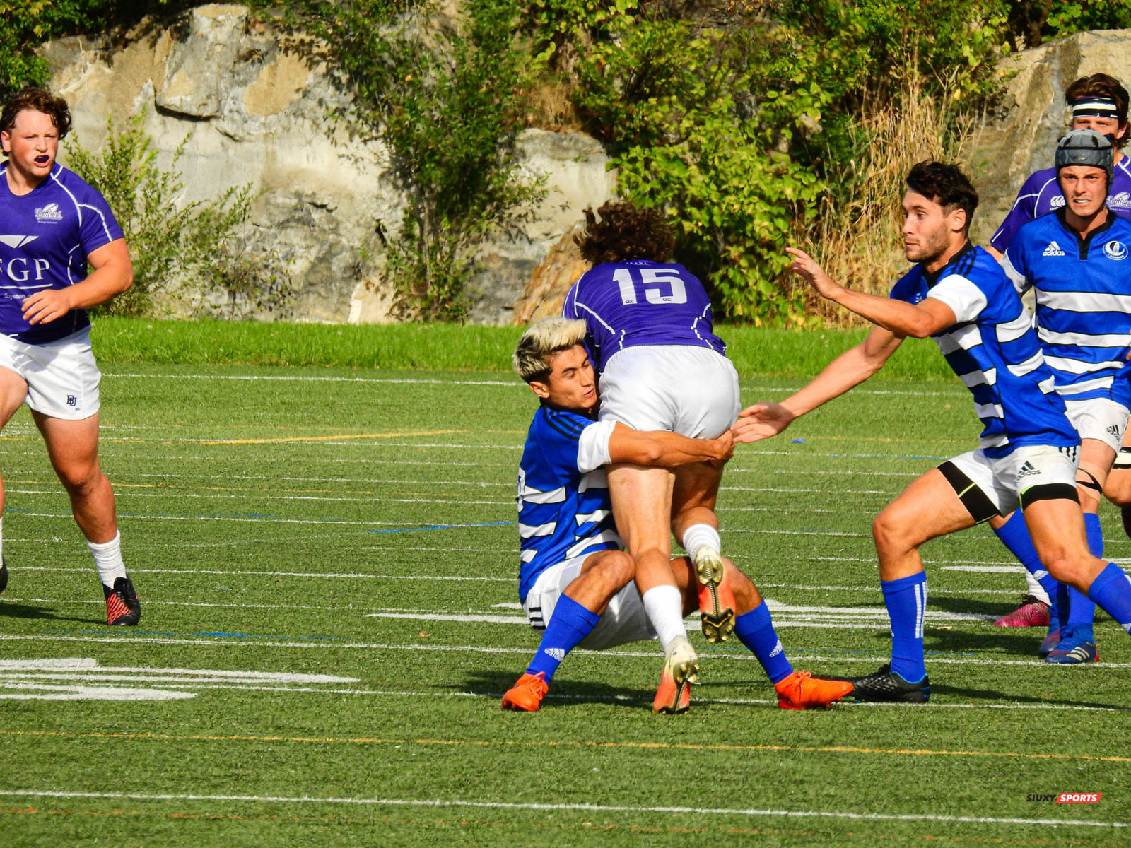 Antonin MAYNE - Matthew SHUFELT -  Université de Montréal - Bishop's University - Rugby -  (#UdeMvsBishopM2021) Photo by:  | Siuxy Sports 2021-10-09