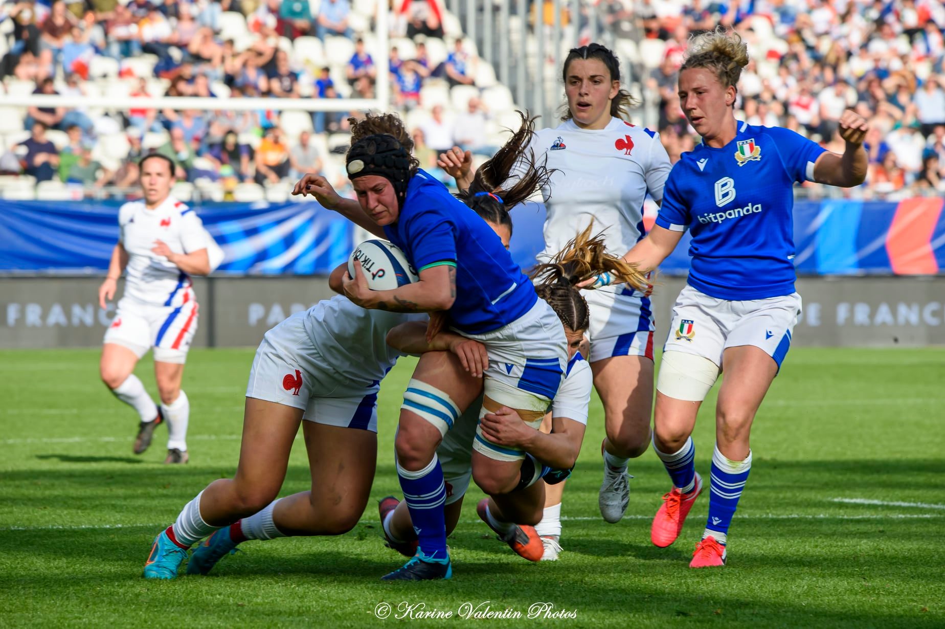  Équipe de France de rugby à XV - Nazionale di rugby a 15 dell'Italia - Rugby - France (39) vs Italie (6) - 6N fém. (#FranceVsItalie6Nfem2022) Photo by: Karine Valentin | Siuxy Sports 2022-03-27