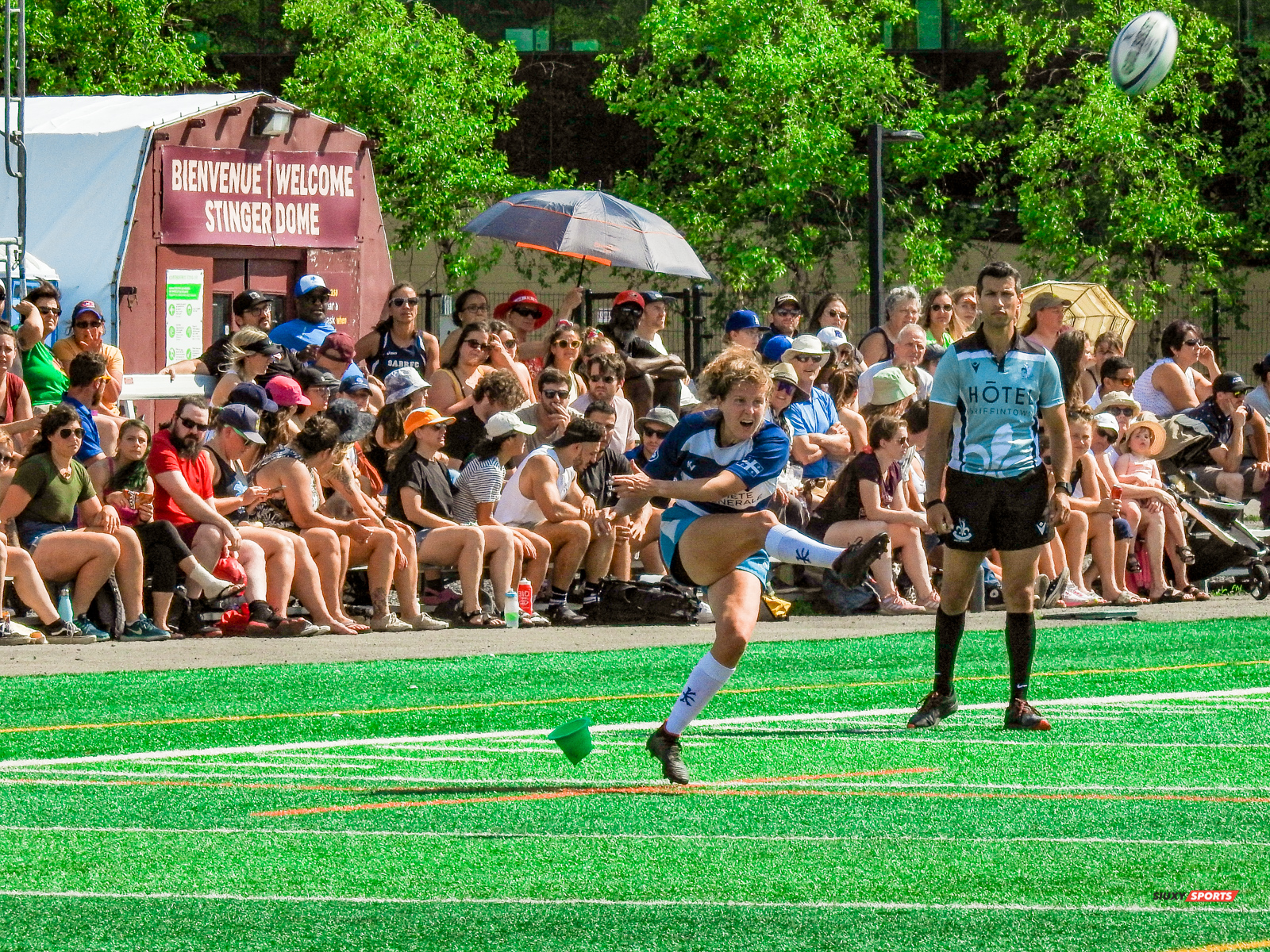 Christopher MICHELETTI - Brianna MILLER -  Équipe féminine - Rugby Québec - Ontario Blues (w) - Rugby - RUGBY QUÉBEC (96) VS (0) ONTARIO BLUES - RUGBY FÉMININ XV SR - REEL A2 (#RugbyFemQCvON2022ReelA2) Photo by: Emilie Alchourron | Siuxy Sports 2022-07-02