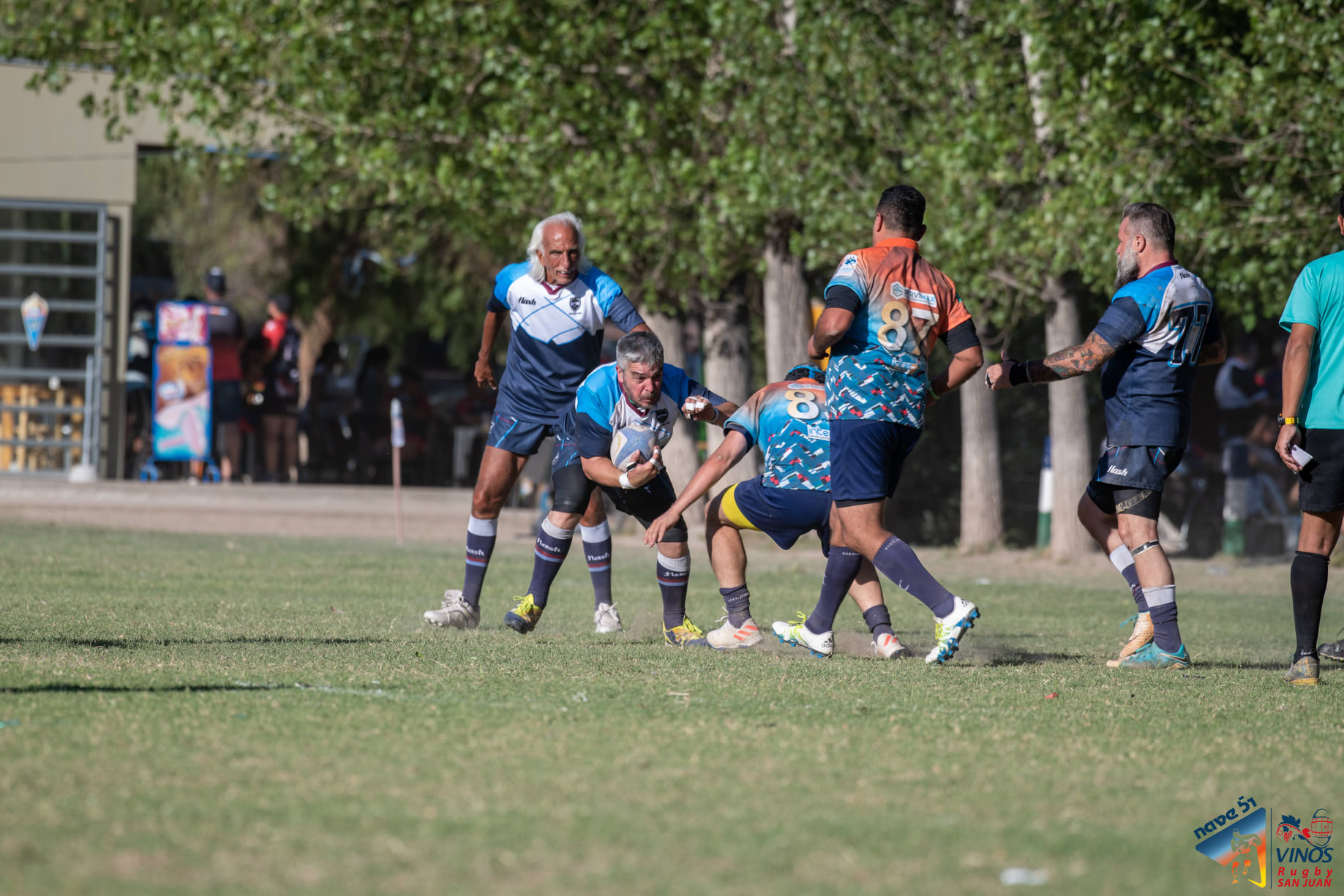Guillermo LANTAÑO - Nestor MORASSO - TBD013 TBD013 -  VARBA - VINOS Rugby - RugbyV - 51 Nacional de Veteranos de Rugby San Juan - VARBA vs VINOS (#51NaVeSJ21VARBAvVINOS) Photo by: Diego van Domselaar | Siuxy Sports 2021-11-15