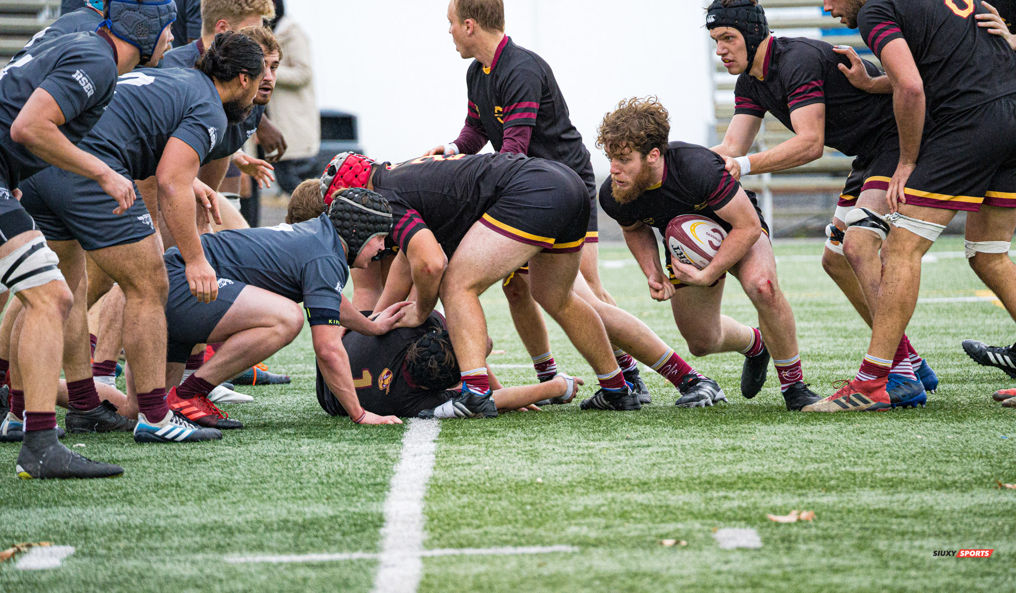 Calvin MAZLOUM - Jean-Christophe VINETTE -  Université Concordia - Université Ottawa - Rugby -  (#ConcordiaVsOttawa2021m) Photo by:  | Siuxy Sports 2021-10-30