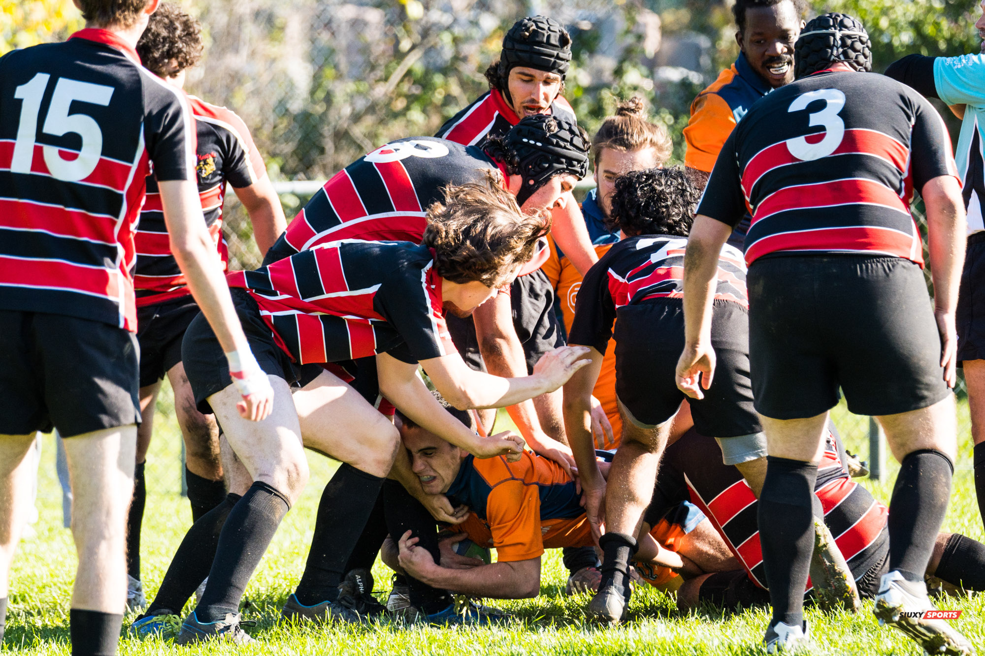 Jérémy FERLAND-PLANTE - Jules SALVAN -  Cégep Vanier - Cégep André Laurendeau - Rugby -  (#VanierVsAL2021M) Photo by:  | Siuxy Sports 2021-10-24