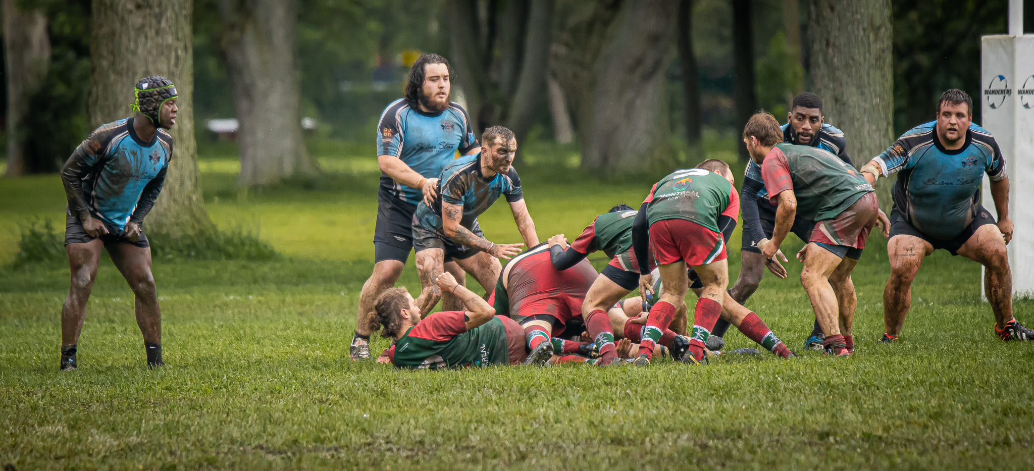 Chayse MOORE - Yann NOPIEYIE - Sean SOWDEN -  Montreal Wanderers Rugby Football Club - Rugby Club de Montréal - Rugby - Wanderers vs Rugby Club Montreal - Provinciale 1 - Reserve  (#WandvRCM2022Res) Photo by: Rakeem Bien-Aimé | Siuxy Sports 2022-06-18