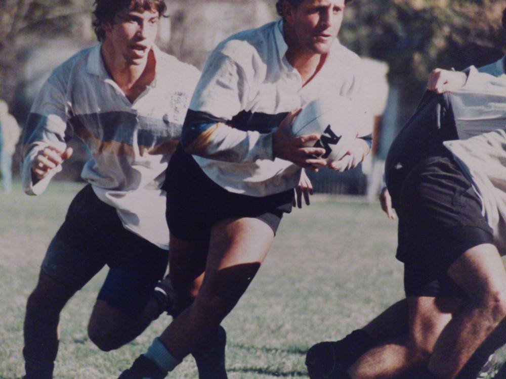 Hernan BENNETT - Diego RIMOLDI -  Los Cedros -  - Rugby - Levantandose del scrum () Photo by: Patricio Bonaventura | Siuxy Sports 1996-10-10