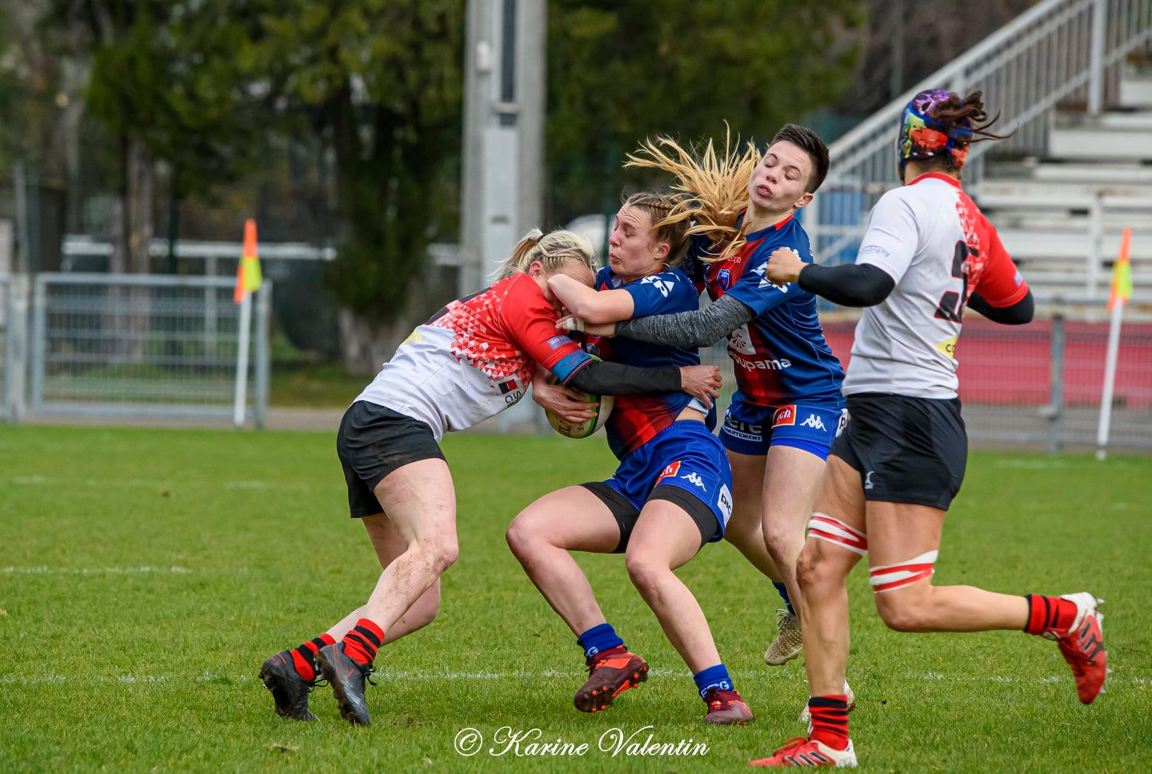 Oceane BUISSON - Violaine CHAVANCE -  FC Grenoble Rugby - AC Bobigny 93 Rugby - Rugby -  (#GrenobleVsBobigny2021Mar) Photo by: Karine Valentin | Siuxy Sports 2021-03-15
