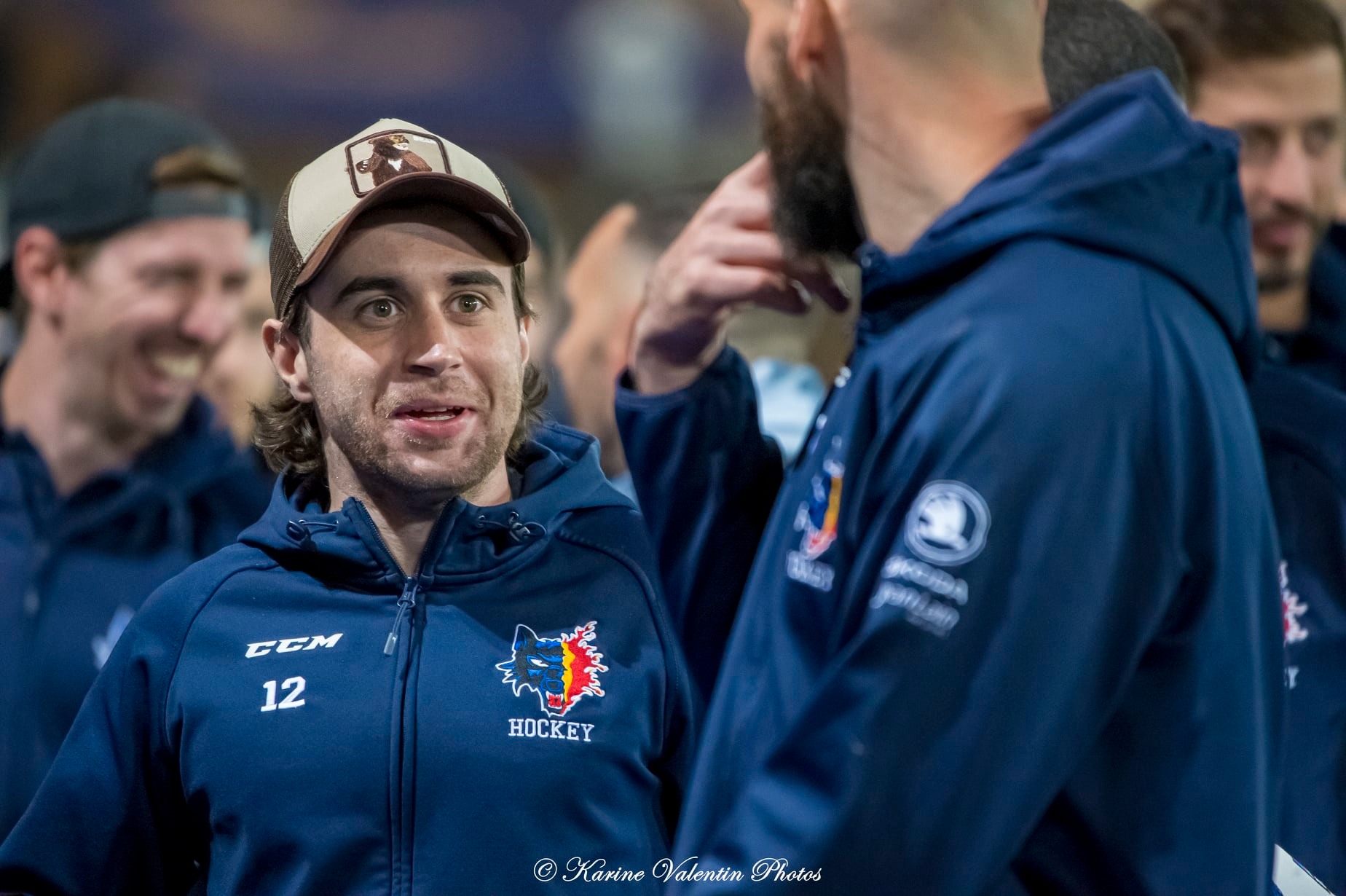  Grenoble -  - Ice hockey - Les Brûleurs de loups, en visite au match du GF38 (#BruleursChampions2022) Photo by: Karine Valentin | Siuxy Sports 2022-04-19