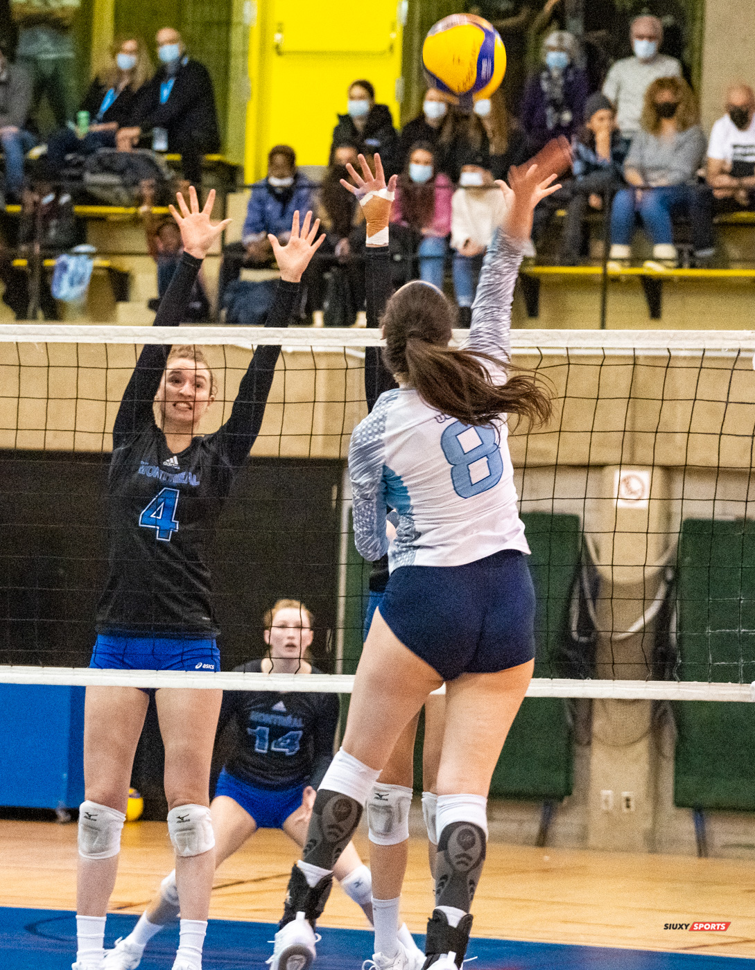 Gabrielle ARCHAMBAULT - Clémence GLORIEUX -  Université de Montréal - Université du Québec à Montréal - Volleyball - Université de Montréal vs Université du Québec à Montréal - Volleyball Fém (#CrbnsVsCtdns2022VollF) Photo by:  | Siuxy Sports 2022-02-26