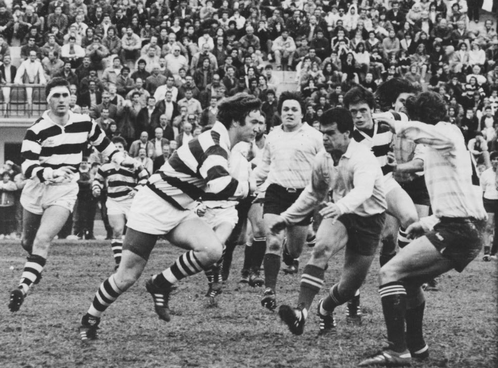 Marcelo RIGHENTINI - Roberto TRAVAGLINI -  Club Atlético de San Isidro - Club Atlético Banco de la Nación Argentina - Rugby -  () Photo by:  | Siuxy Sports 1990-07-12