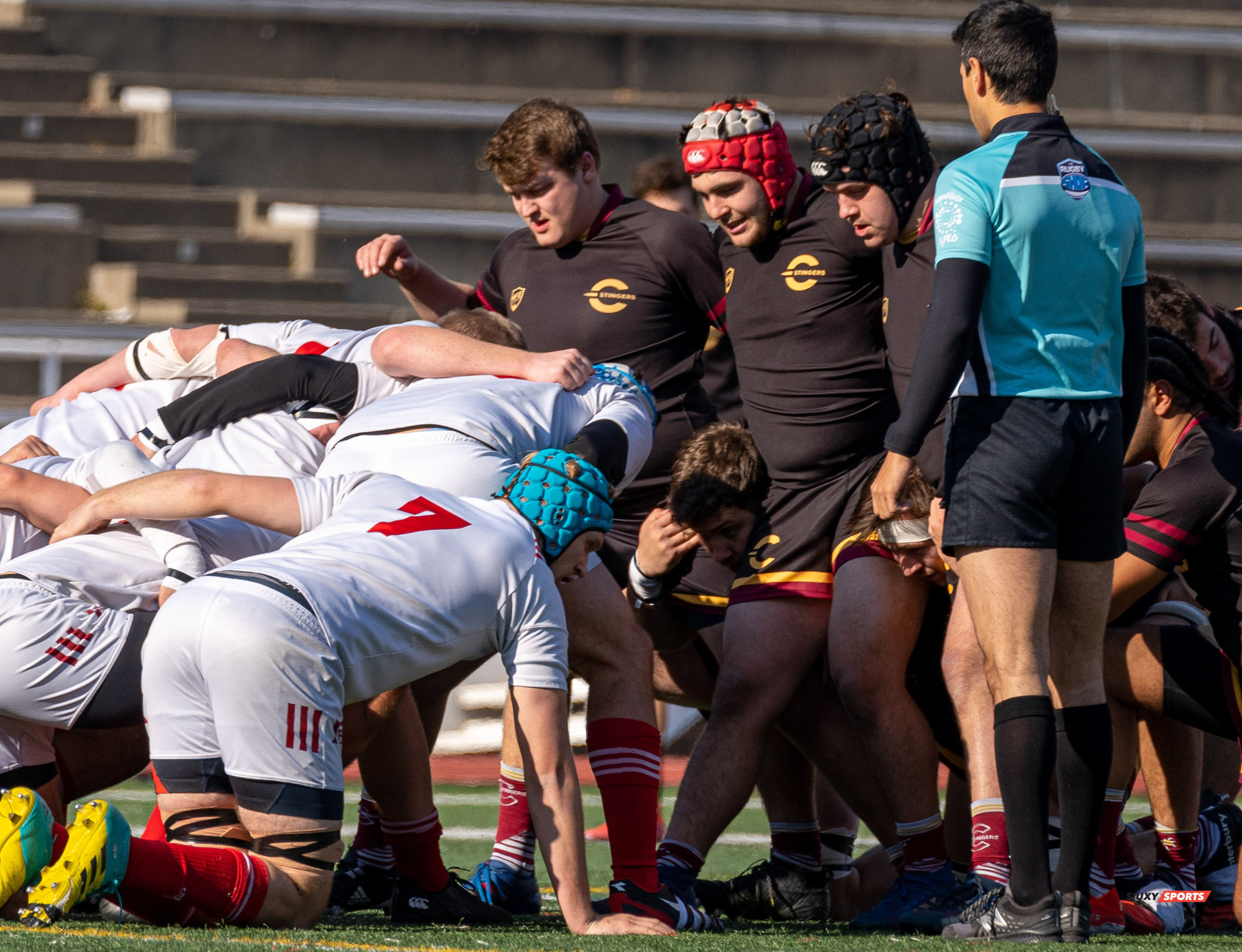 Laurence-Olivier BELLEY - Victor DION - Ben LAURIN - Calvin MAZLOUM - Cameron POUW -  Université McGill - Université Concordia - Rugby -  (#McGillvsConcordiaFinalsM) Photo by:  | Siuxy Sports 2021-11-06