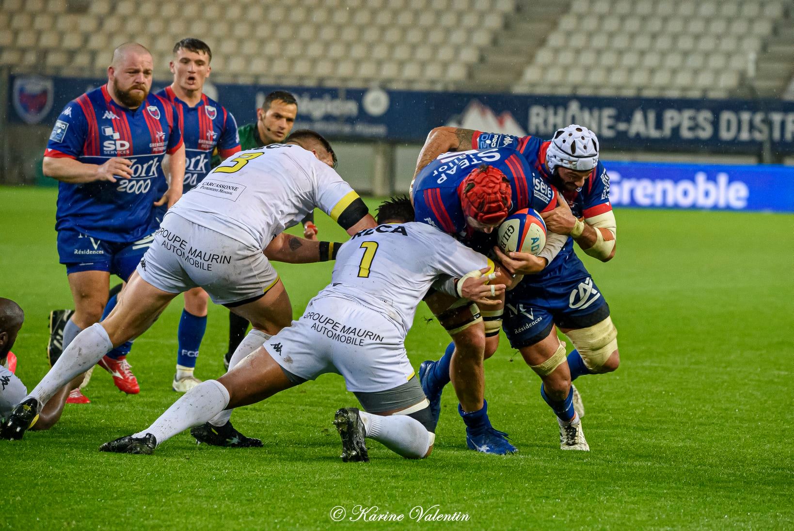 Ilia KAIKATSISHVILI - Florian ZUPAN -  FC Grenoble Rugby - US Carcassonne - Rugby - FC Grenoble Rugby VS US Carcassonne (#GrenobleCarcassonne2021Mai) Photo by: Karine Valentin | Siuxy Sports 2021-05-06