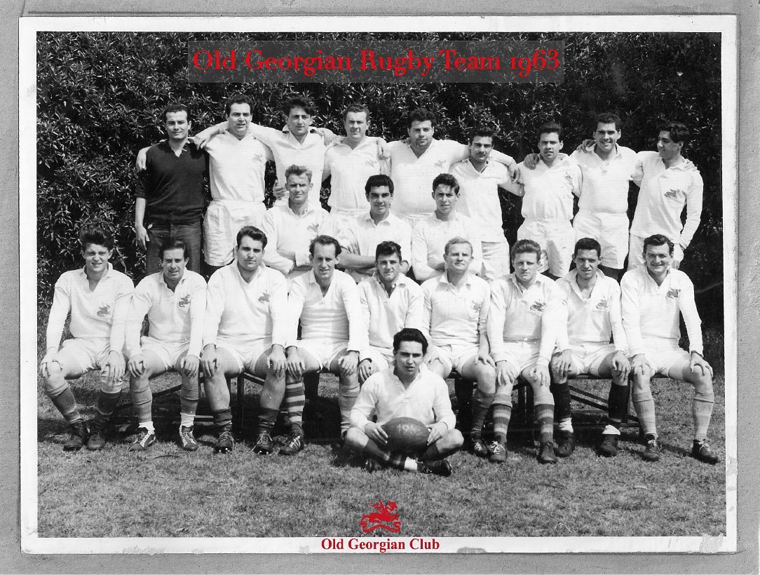  Old Georgian Club -  - Rugby - Equipo de 1963 (Weber, Temperley, Lucas, de Herrera, Castro Almeyra, Jeanmaire, Bassi, Torney, Gómez Alzaga, Alexander, Theodoropoulus, Ross, Kirby, de Olazábal, Maschwitz, Summers, Ledesma, Keen, Kenny, Browne, Parsons y Álvarez de Toledo. ) Photo by:  | Siuxy Sports 1963-10-01