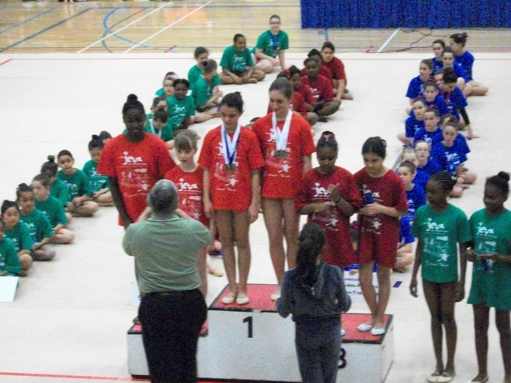 Emilie ALCHOURRON - Adrianna BESSETTE -  QUESTO -  - Rhythmic gymnastics - Finale des Jeux de Montréal () Photo by:  | Siuxy Sports 2011-04-02