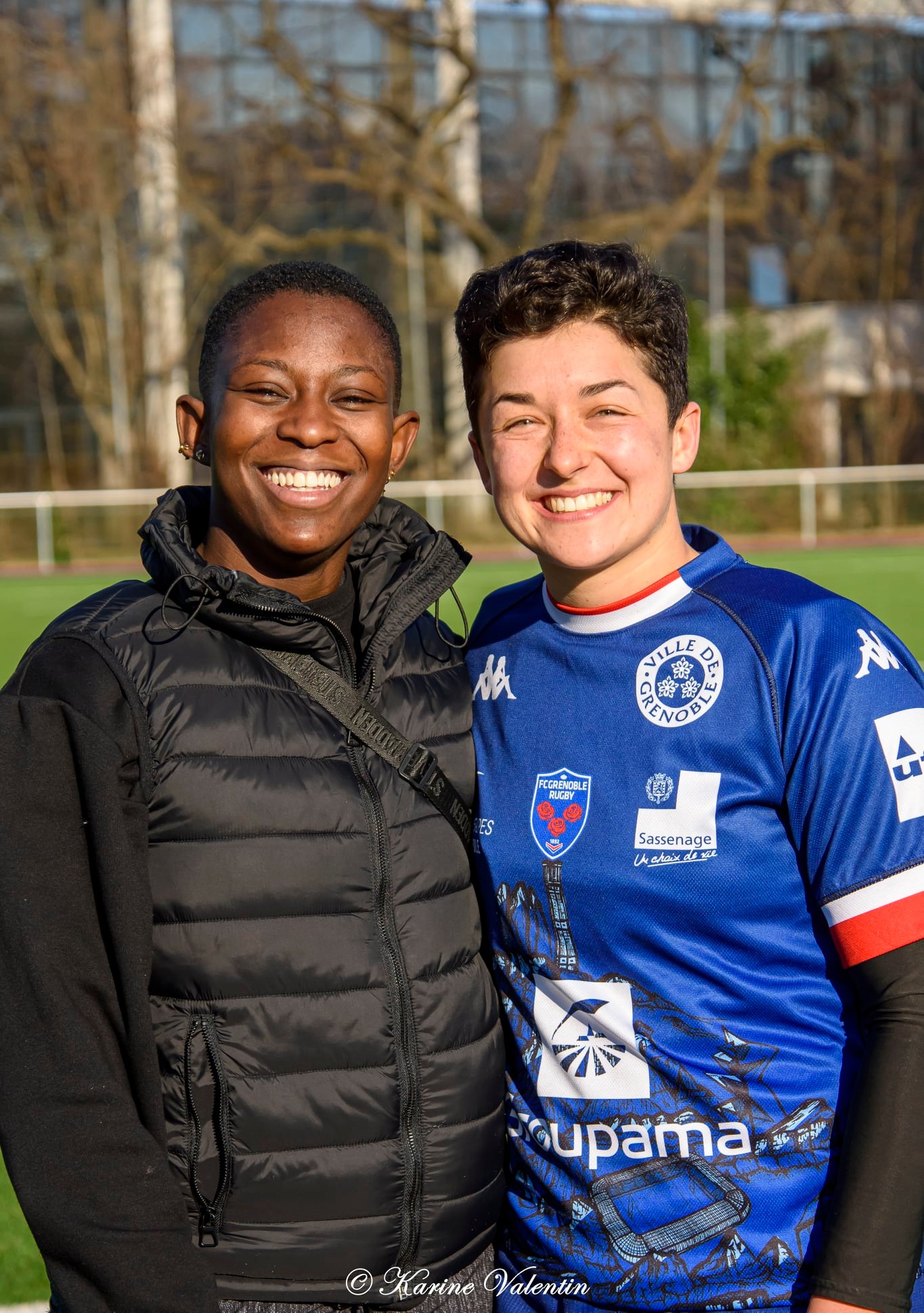 Emma GALLAGHER - Tatiana JOSEPH -  FC Grenoble Rugby -  - Rugby - FC Grenoble Vs Stade Français (#AmznesVsPinkRckts2022) Photo by: Karine Valentin | Siuxy Sports 2022-01-16