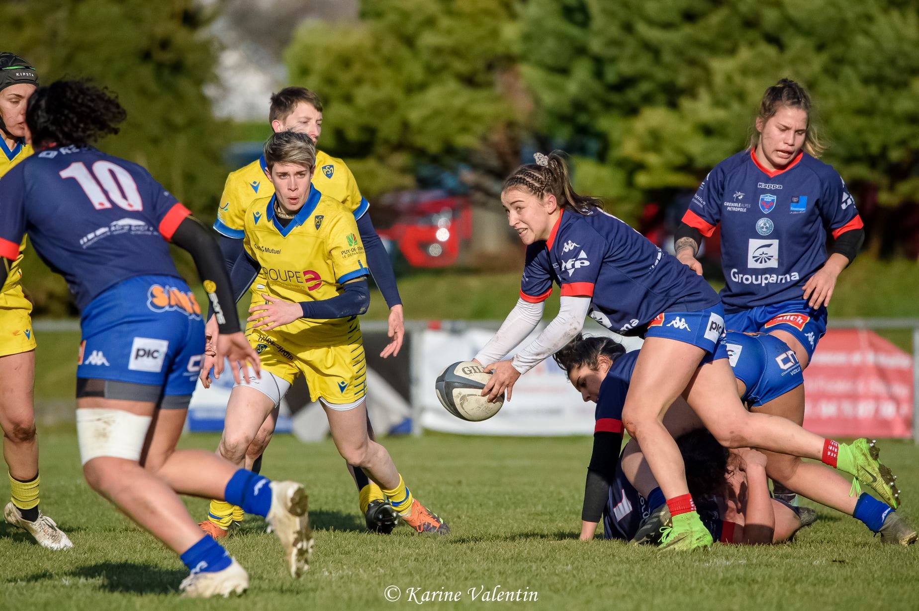  FC Grenoble Rugby - ASM Romagnat rugby féminin - Rugby - FC Grenoble VS ASM Romagnat (#GrenobleVsASMR2021jan) Photo by: Karine Valentin | Siuxy Sports 2021-01-24