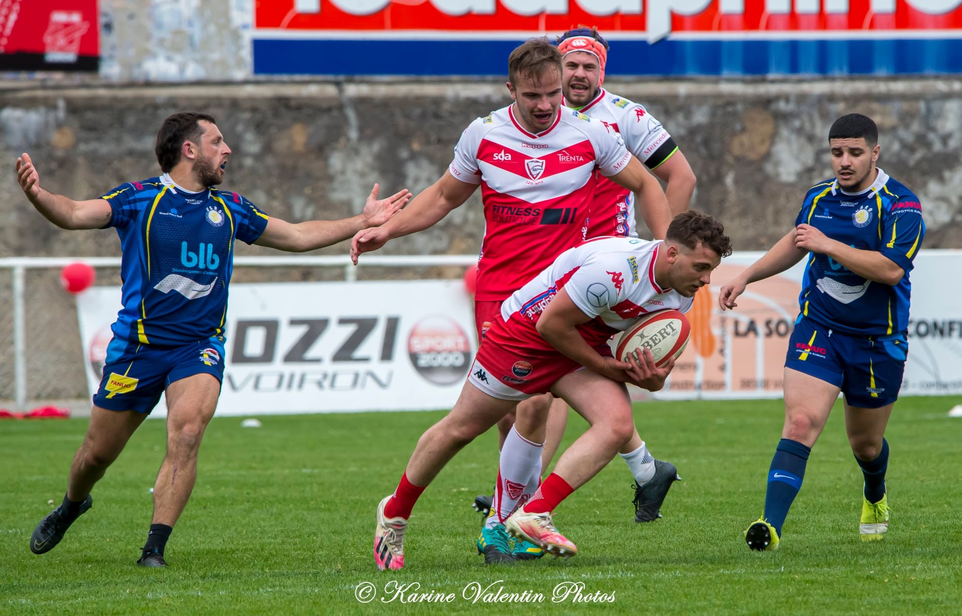  Stade Olympique Voironnais - US Ris Orangis - Rugby - SOV (26) vs (17) Ris-Orangis - Féd 2 (#SOVvsRIS-ORANGIS2022) Photo by: Karine Valentin | Siuxy Sports 2022-04-24