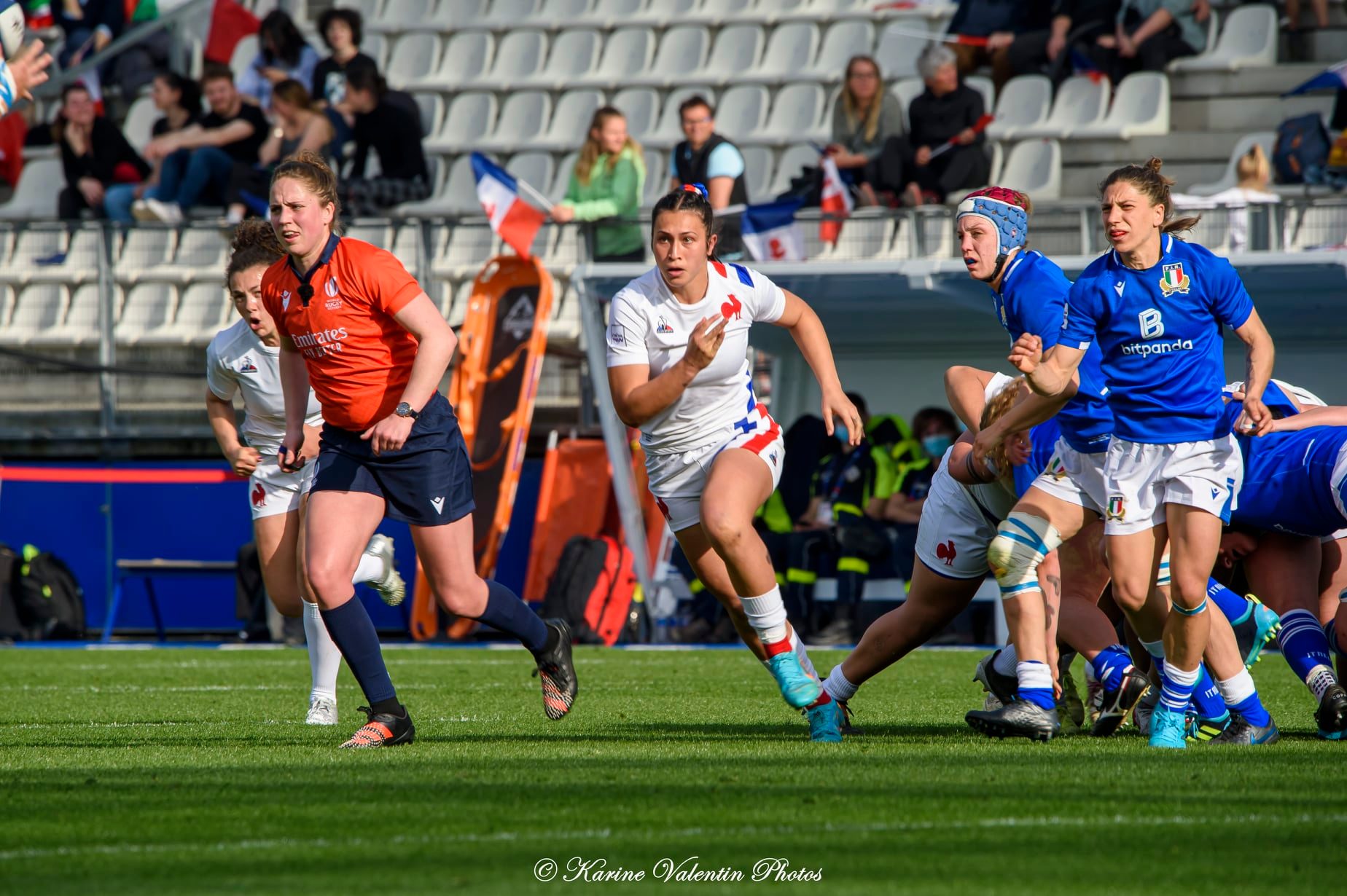  Équipe de France de rugby à XV - Nazionale di rugby a 15 dell'Italia - Rugby - France (39) vs Italie (6) - 6N fém. (#FranceVsItalie6Nfem2022) Photo by: Karine Valentin | Siuxy Sports 2022-03-27
