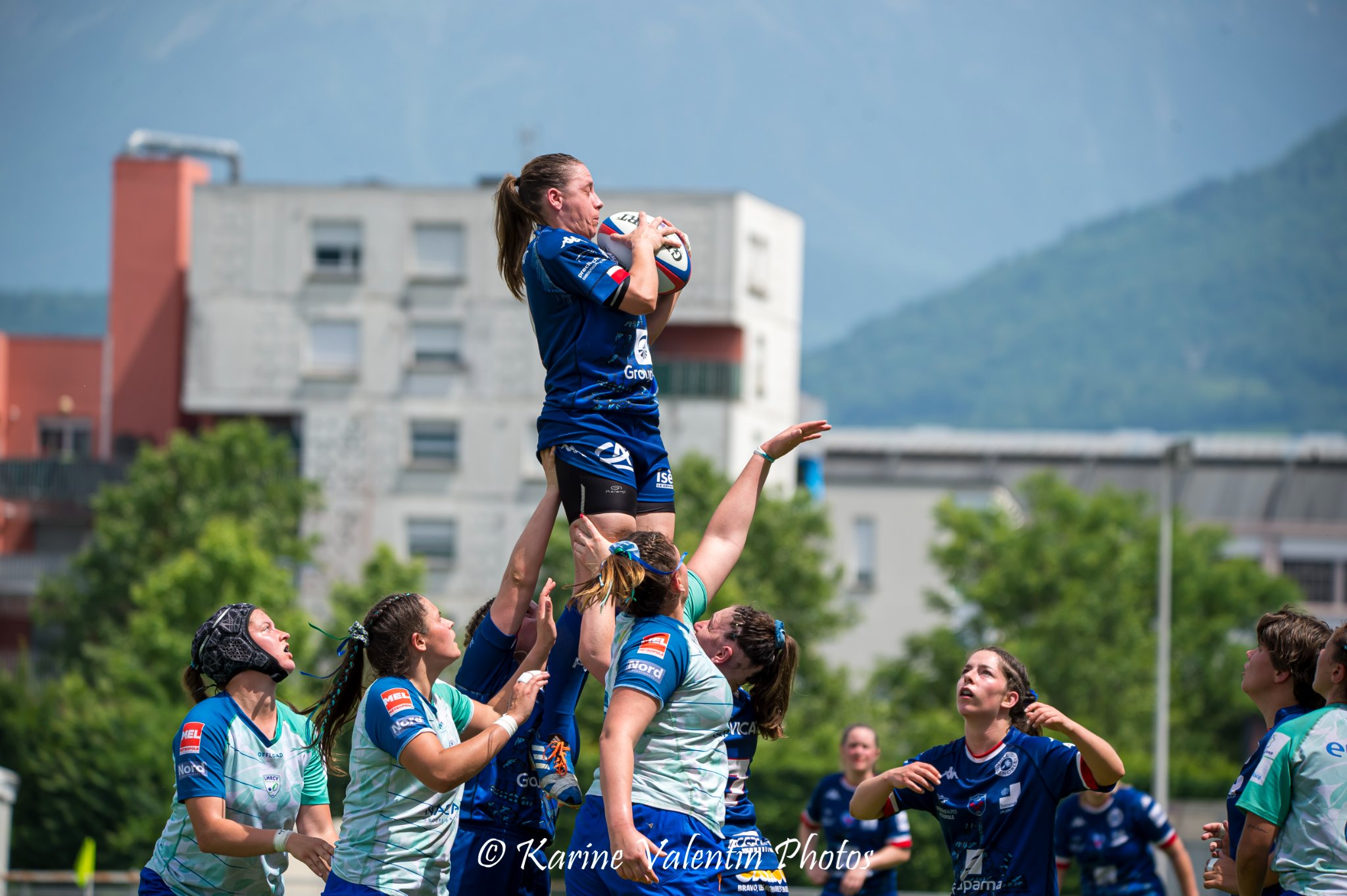  FC Grenoble Rugby - Lille Métropole Rugby Club Villeneuvois - Rugby - FCG Amazones (24) vs (19) LMRCV - 1/4 de finale Fed 1  (#AmazonesVsLMRCV2022) Photo by: Karine Valentin | Siuxy Sports 2022-05-21