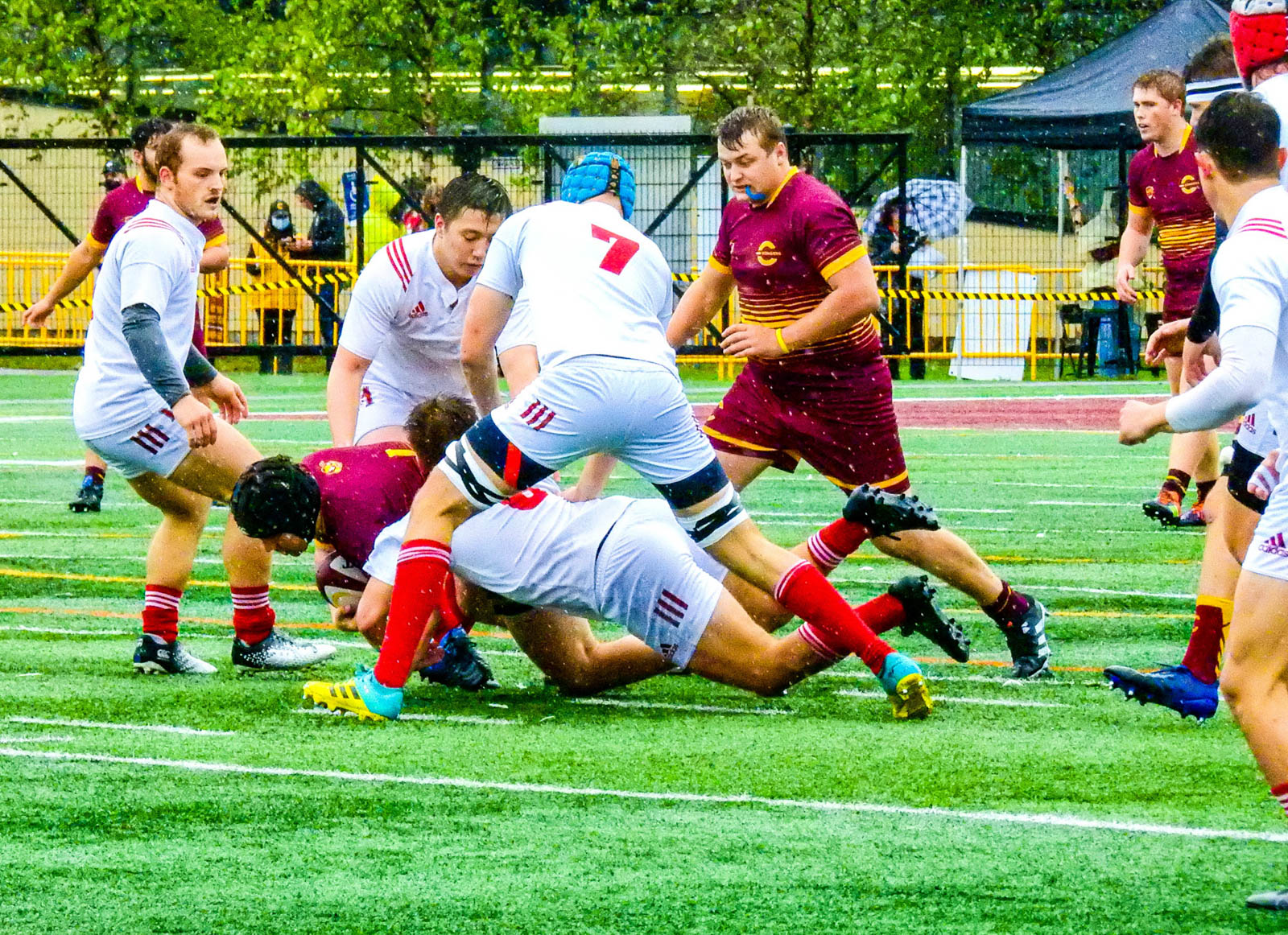 Laurence-Olivier BELLEY - Victor DION -  Université Concordia - Université McGill - Rugby -  (#ConcordiaVsMcGill2021) Photo by:  | Siuxy Sports 2021-10-02